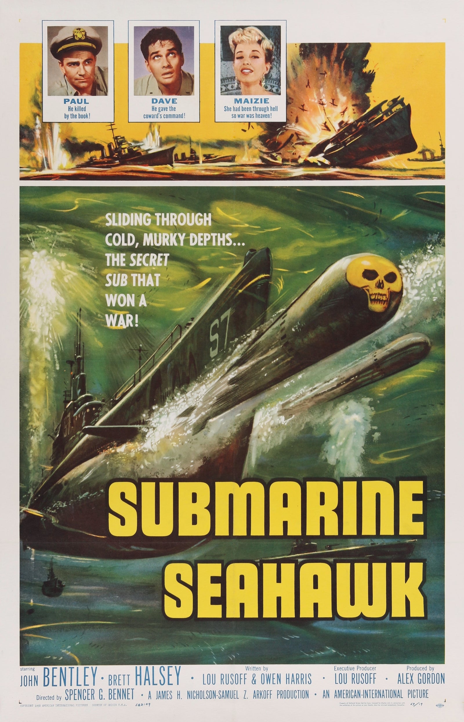 Submarine Seahawk - Authentic Vintage Poster