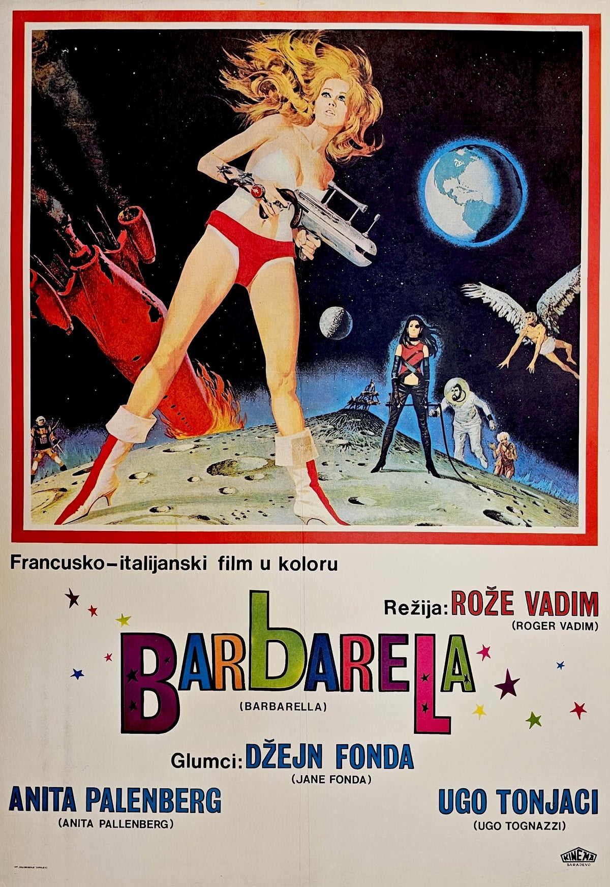 Barbarella- Yugoslavian Release - Authentic Vintage Poster