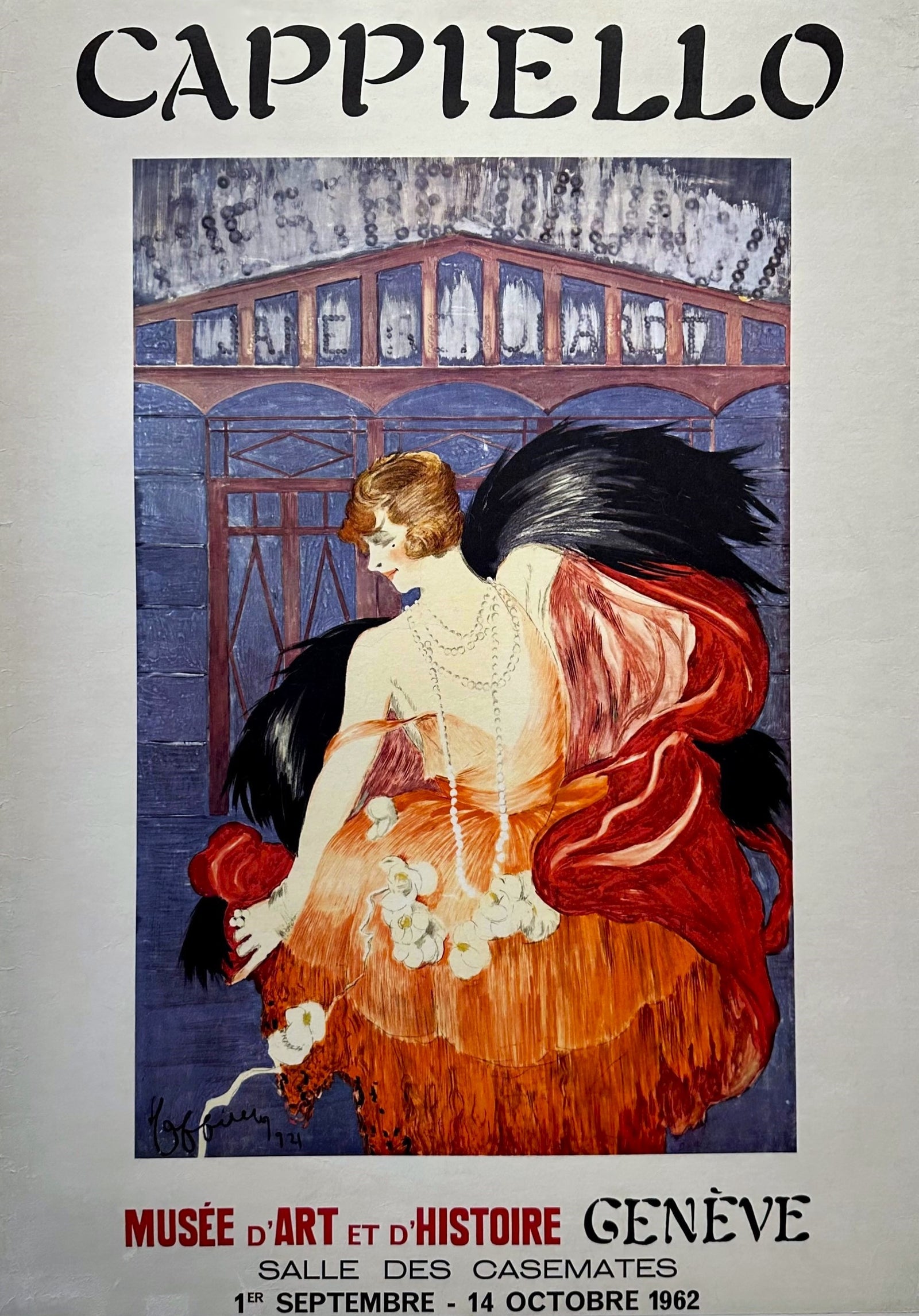 Leonetto Cappiello- Musèe d'Art, Genéve - Authentic Vintage Poster