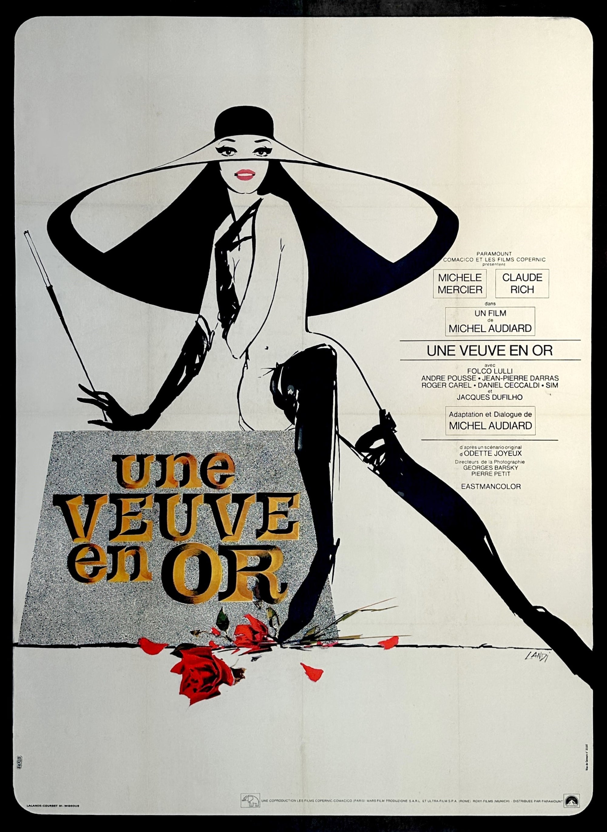 Une Veuve en Or - Authentic Vintage Poster