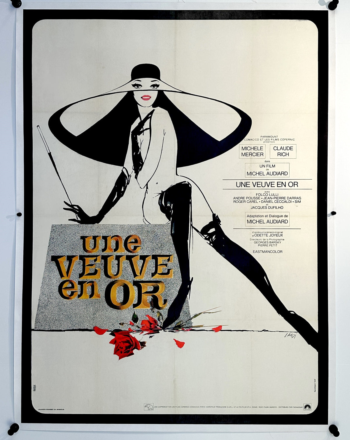 Une Veuve en Or - Authentic Vintage Poster
