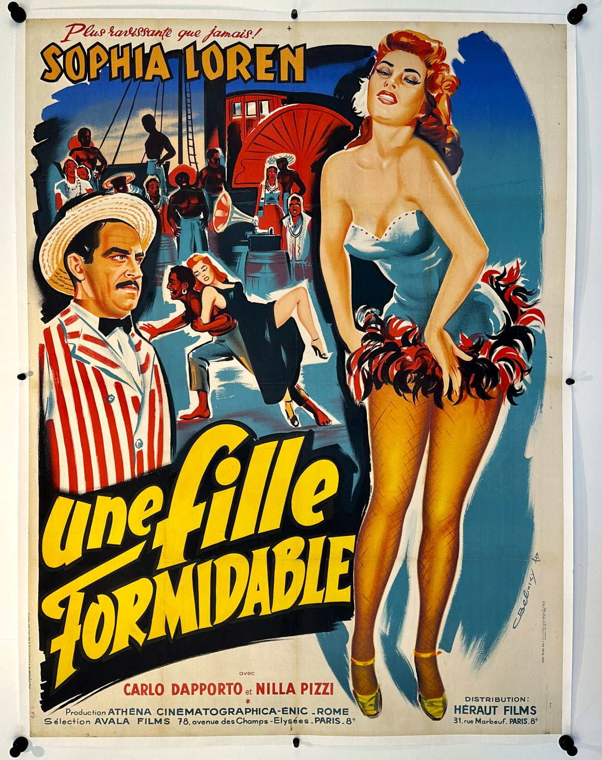 Une Fille Formidable, Sophia Loren - Authentic Vintage Poster
