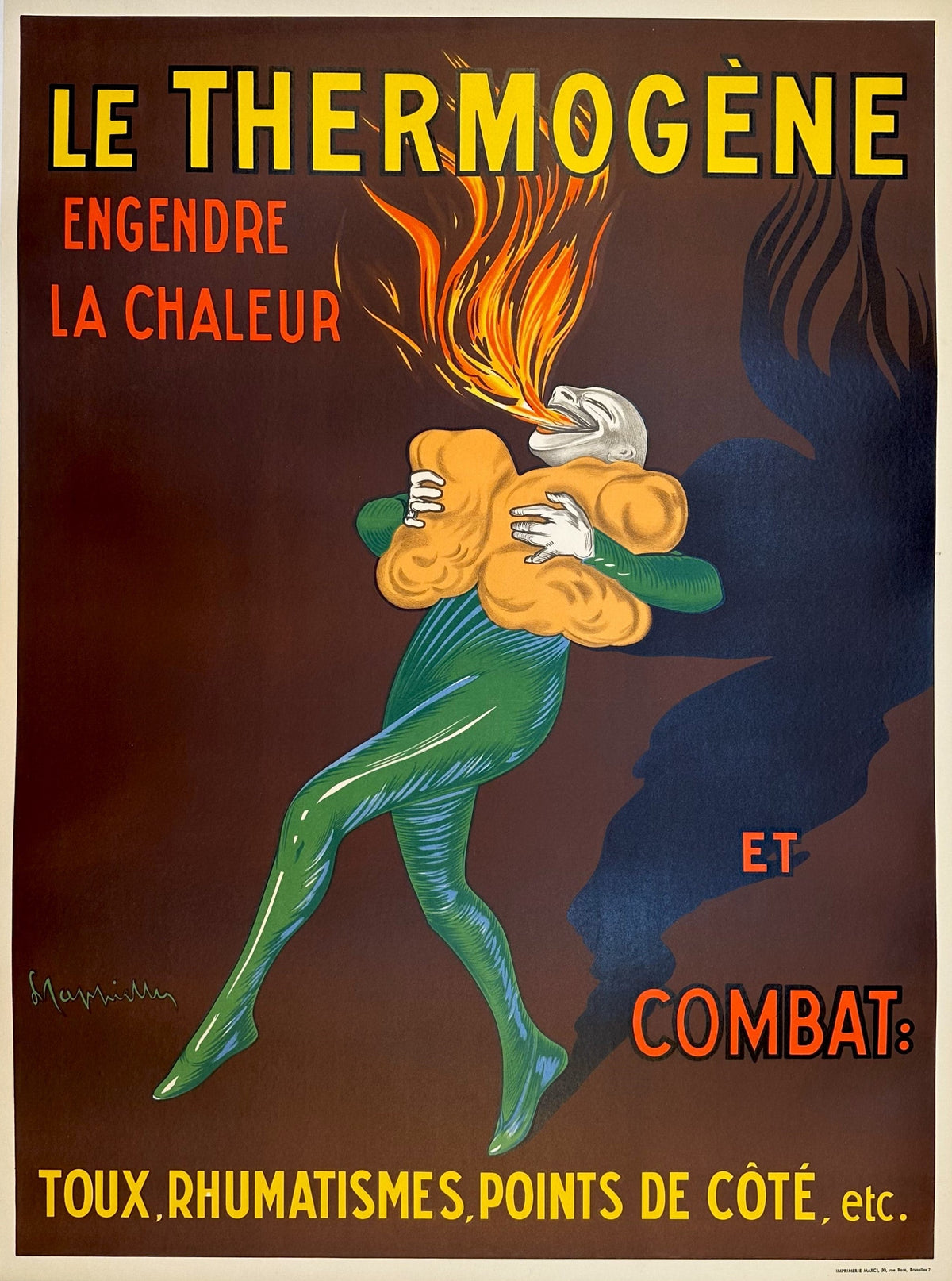 Le Thermogene by Leonetto Cappiello - Authentic Vintage Poster