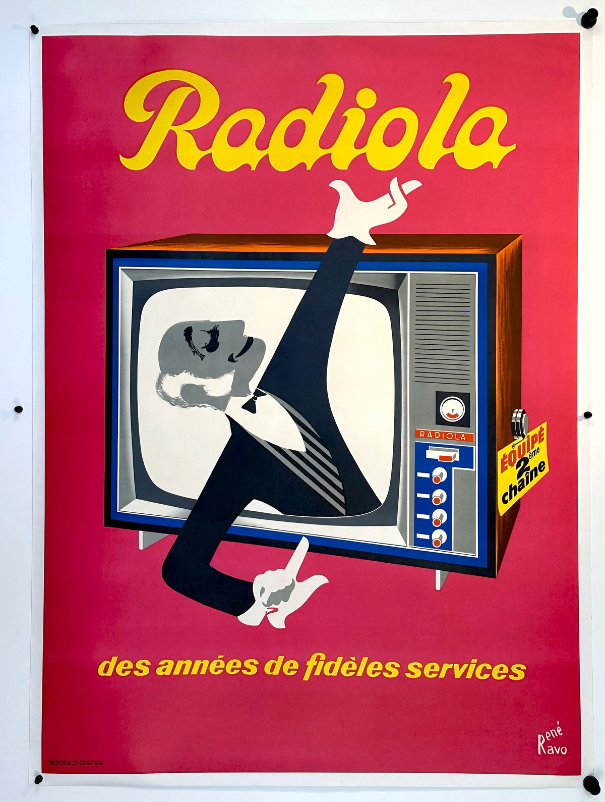 Radiola- Rene Ravo - Authentic Vintage Poster
