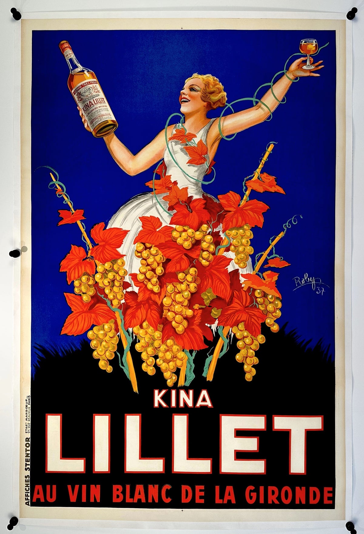 Kina Lillet by Robys - Authentic Vintage Poster