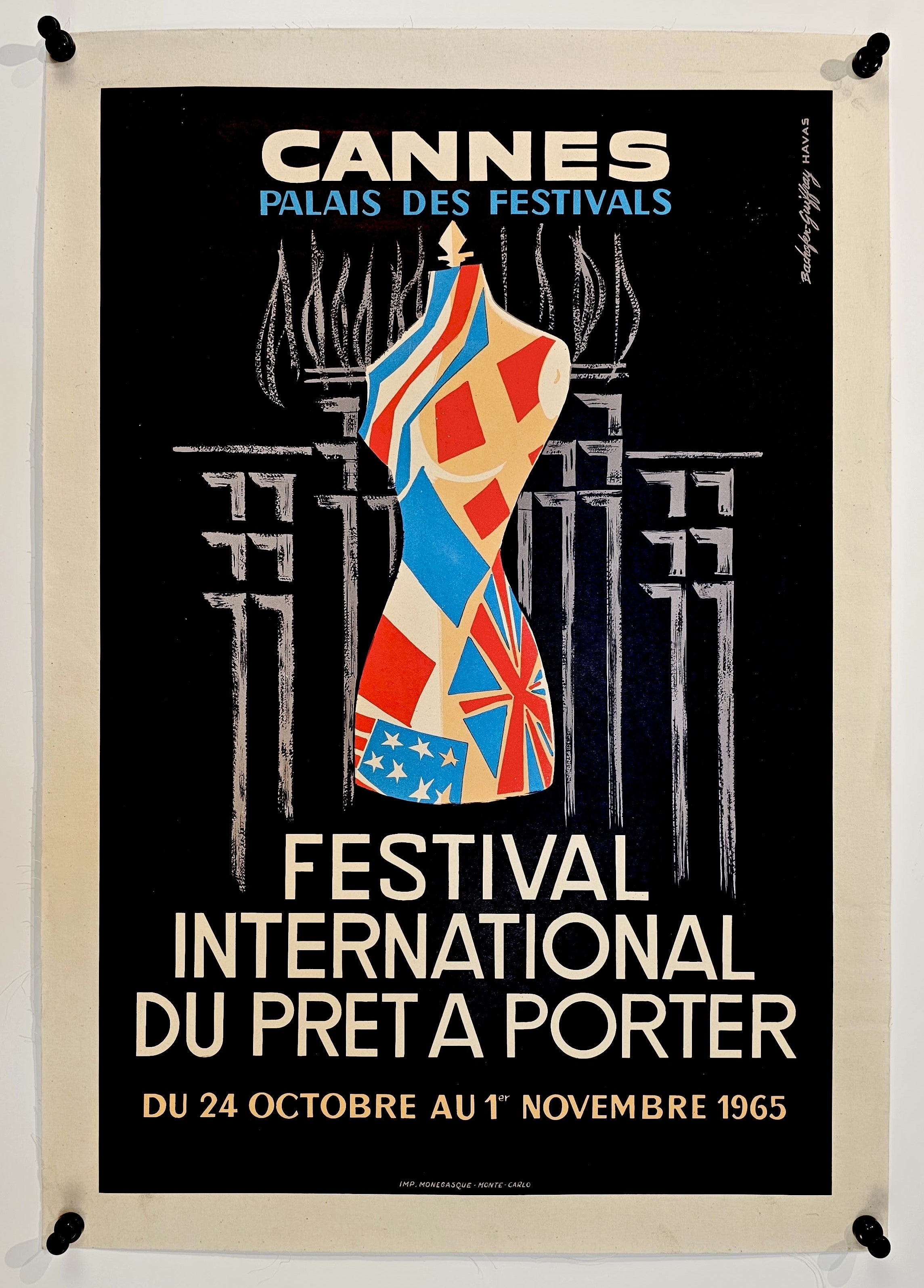 Authentic Vintage Poster  Festival International du Prêt à Porter