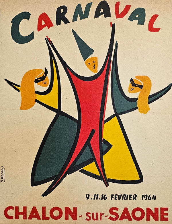 Carnaval, Chalon-Sur-Saône - Authentic Vintage Poster