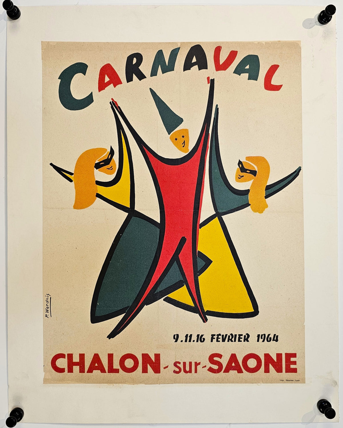 Carnaval, Chalon-Sur-Saône - Authentic Vintage Poster