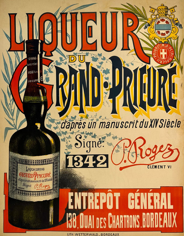 Liquer Grand Prieure - Authentic Vintage Poster