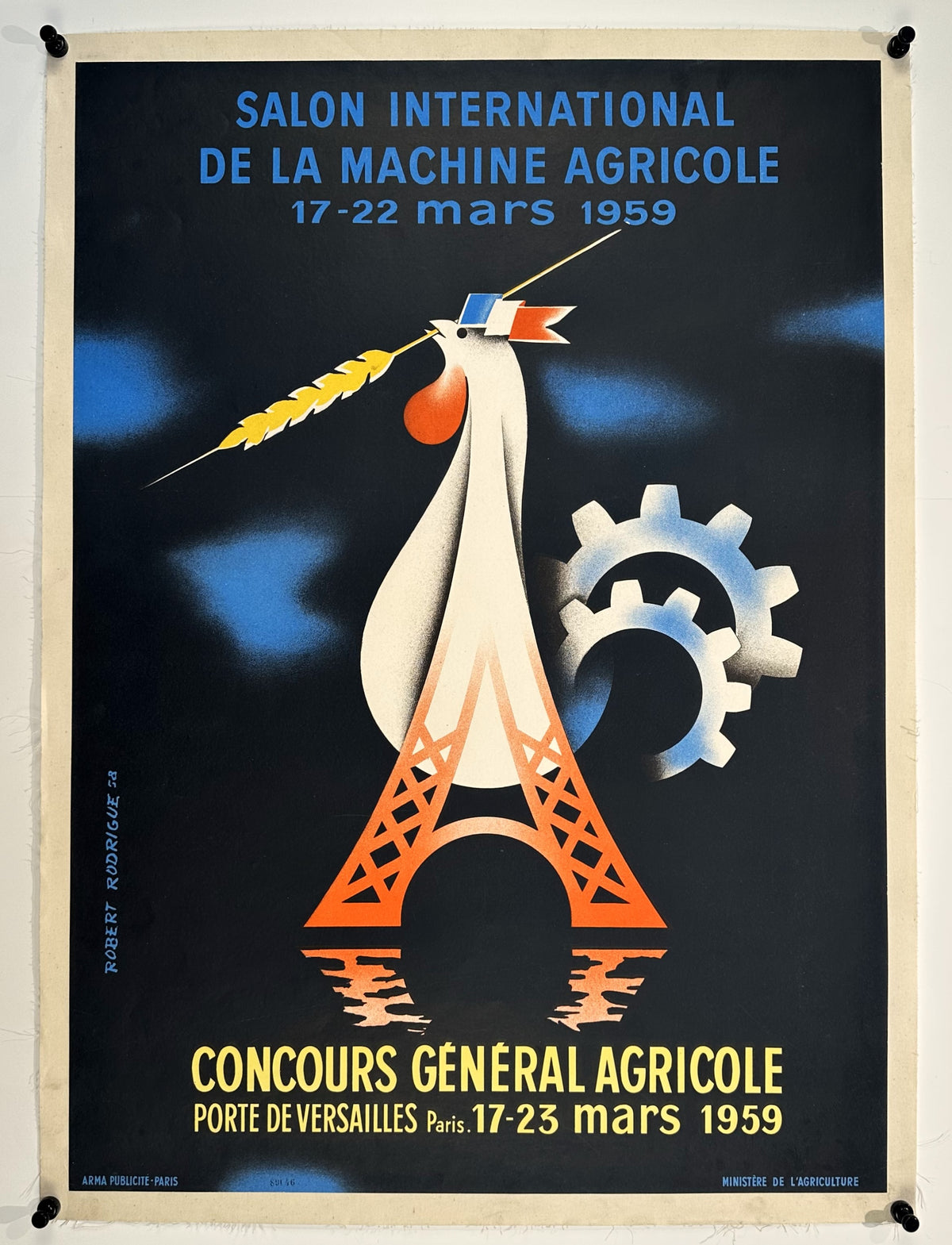 Salon International de la Machine Agricole - Authentic Vintage Poster
