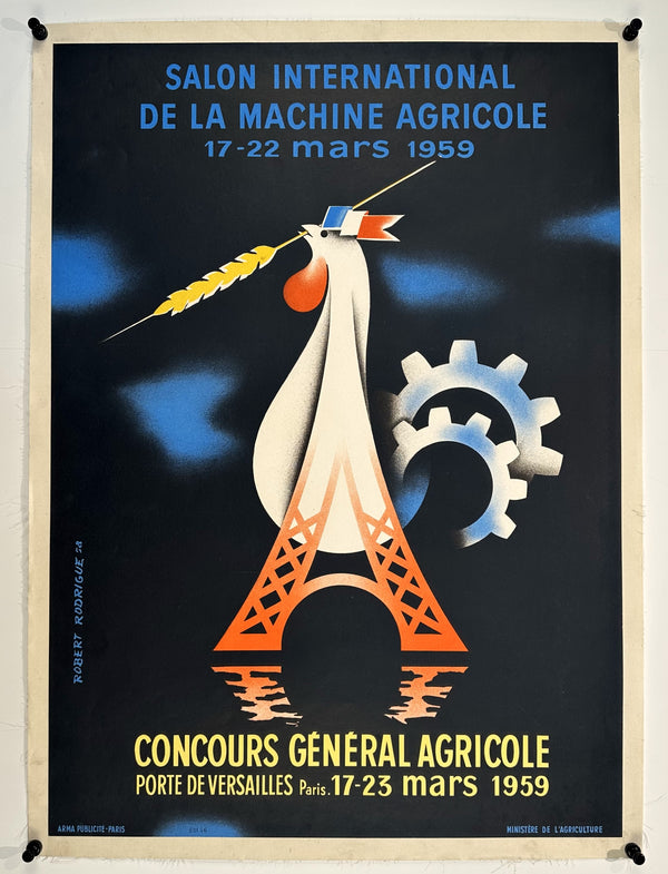 Médaille De Table Bronze – 50ème Salon International Machine Agricole 1979 – Graveur Michel