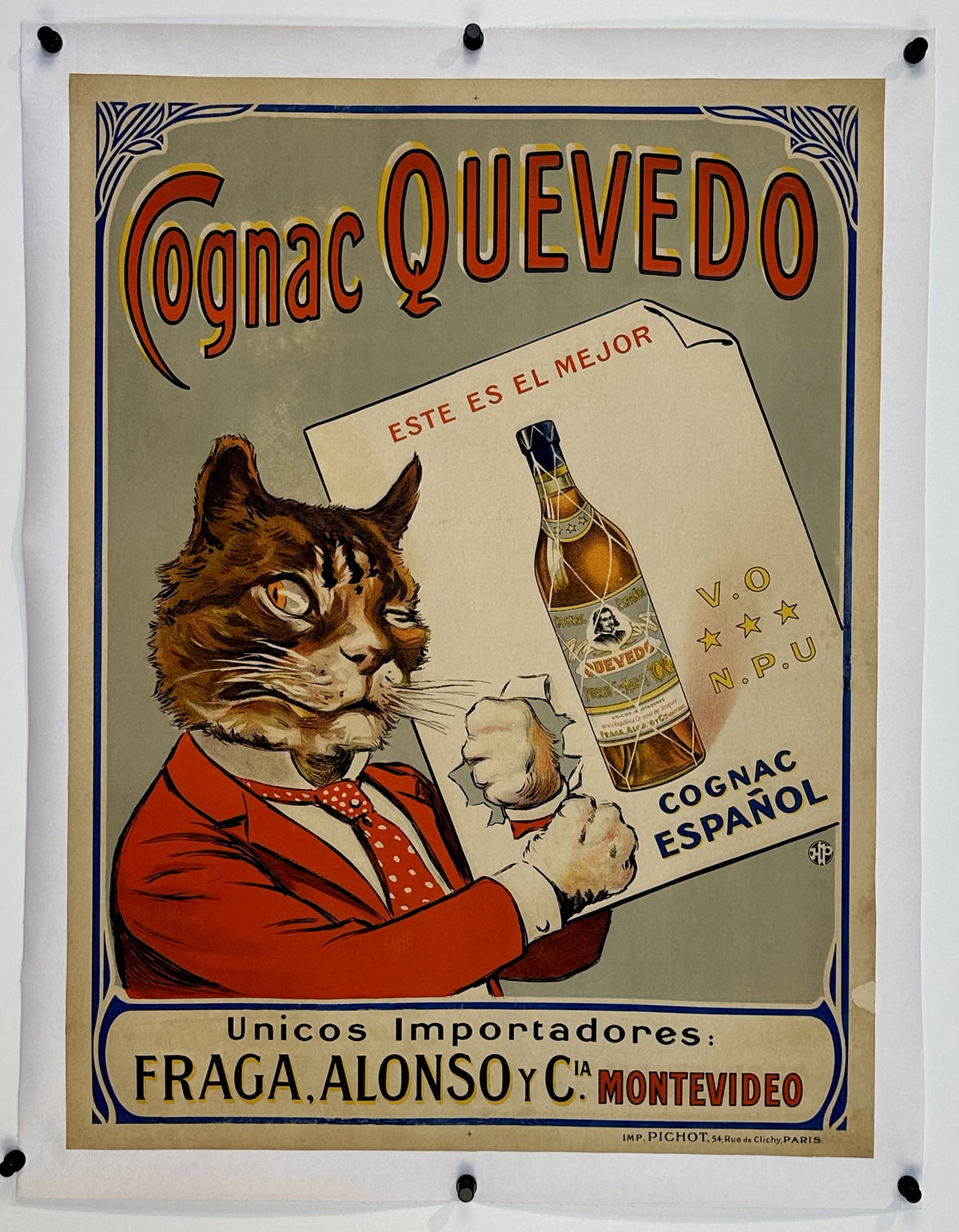 Cognac Quevado - Authentic Vintage Poster