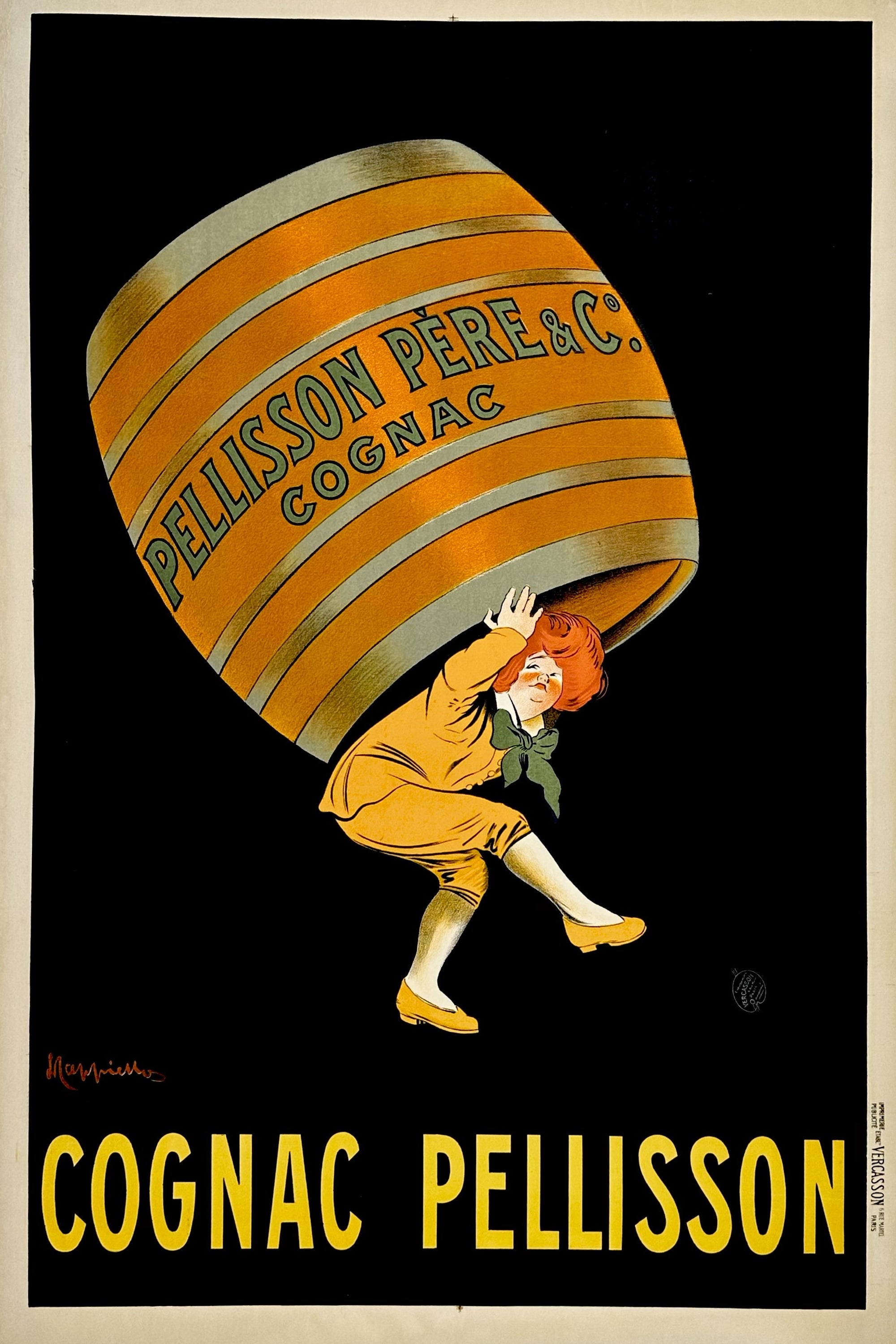 Cognac Pellisson by Leonetto Cappiello - Authentic Vintage Poster