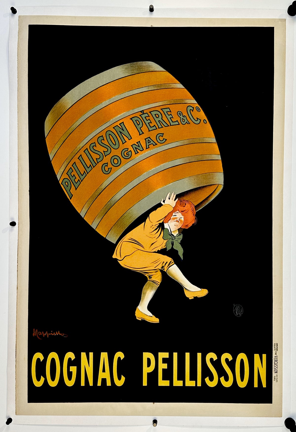Cognac Pellisson by Leonetto Cappiello - Authentic Vintage Poster
