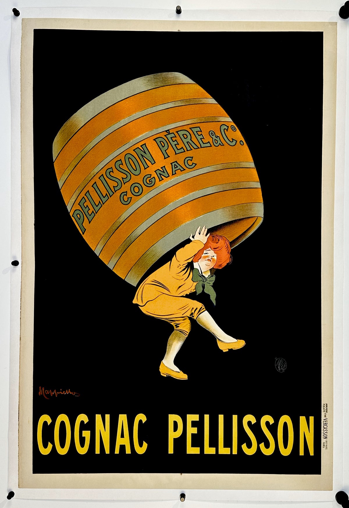 Cognac Pellisson by Leonetto Cappiello - Authentic Vintage Poster