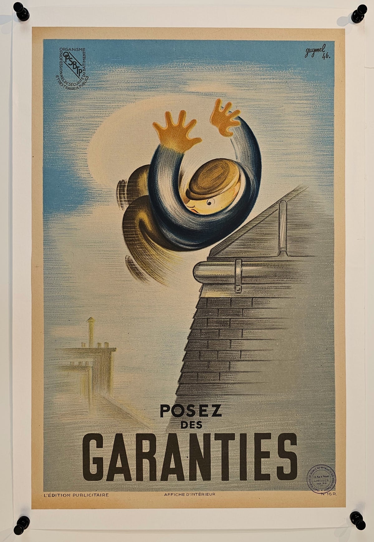 Posez Des Garanties - Authentic Vintage Poster
