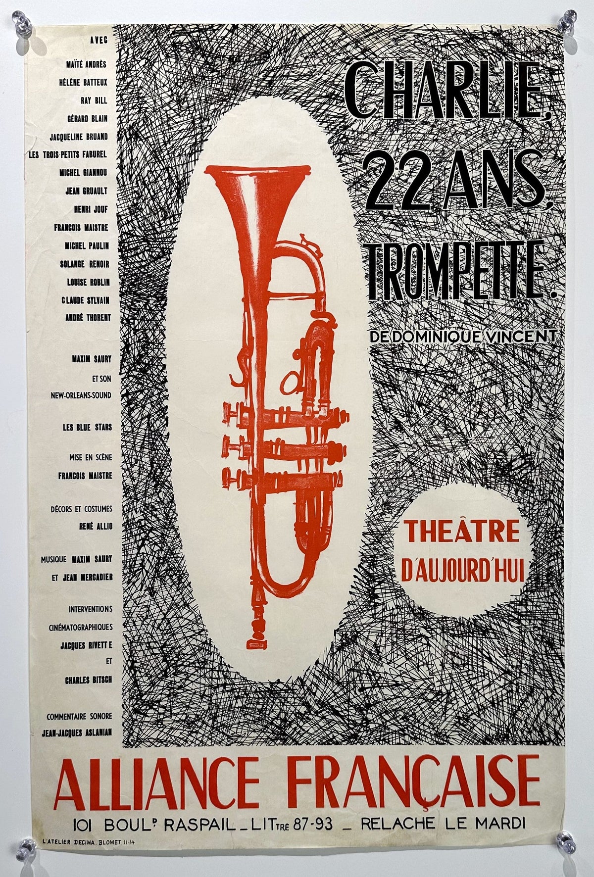 Trumpette Francaise - Authentic Vintage Poster