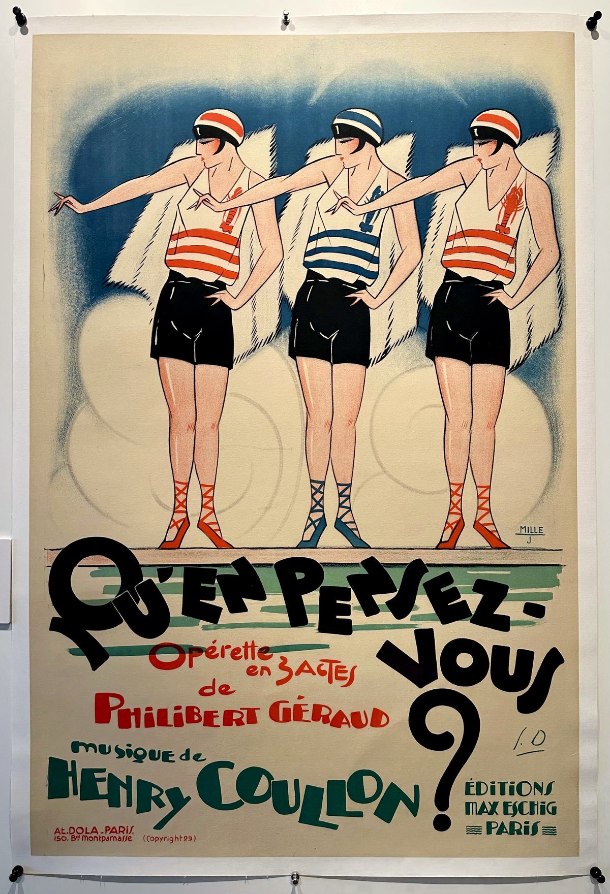Qu&#39;en Pensez-Vous? - Authentic Vintage Poster