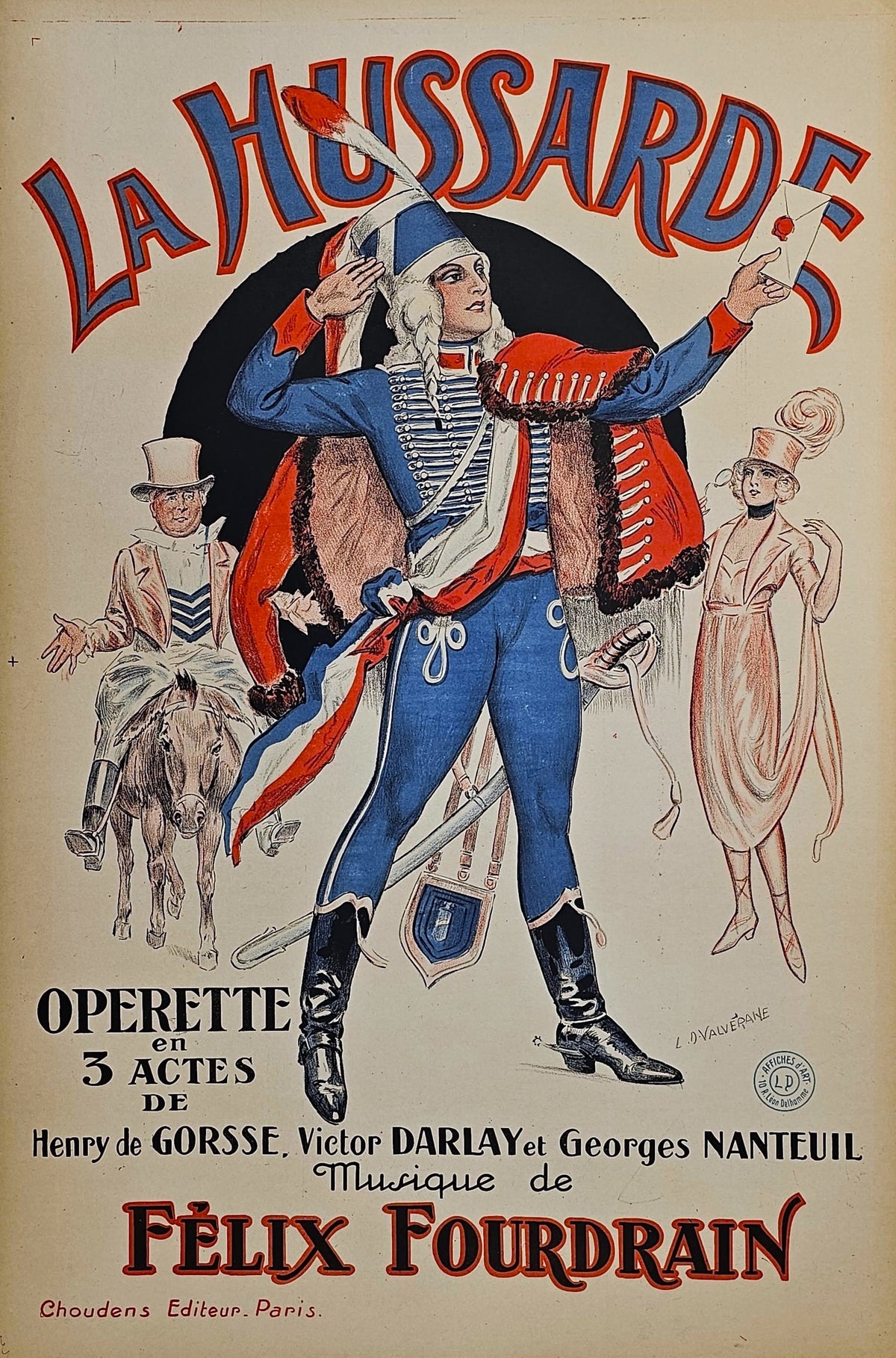 La Hussarde - Authentic Vintage Poster