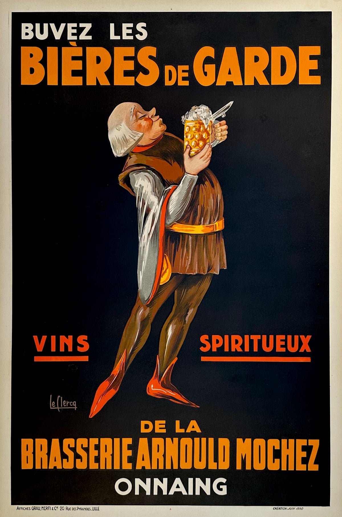 Bieres de Garde - Authentic Vintage Poster