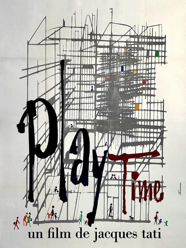 Play Time by Jacques Tati - Authentic Vintage Poster