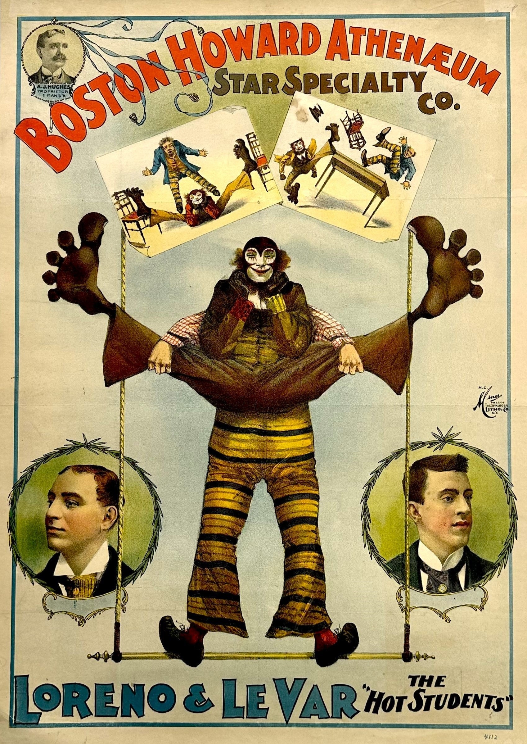 Boston Howard Circus - Authentic Vintage Poster