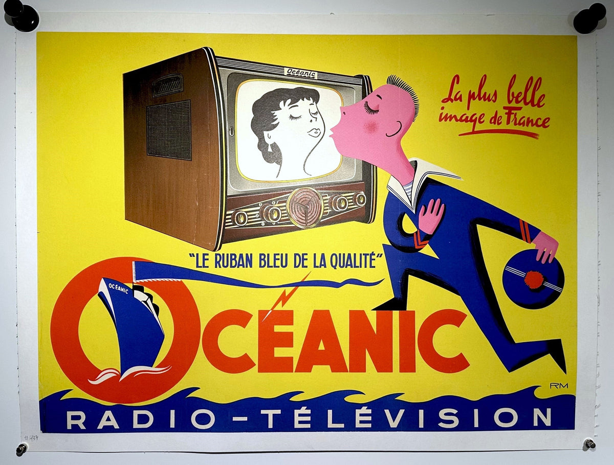 Oceanic Radio-Télévision - Authentic Vintage Poster