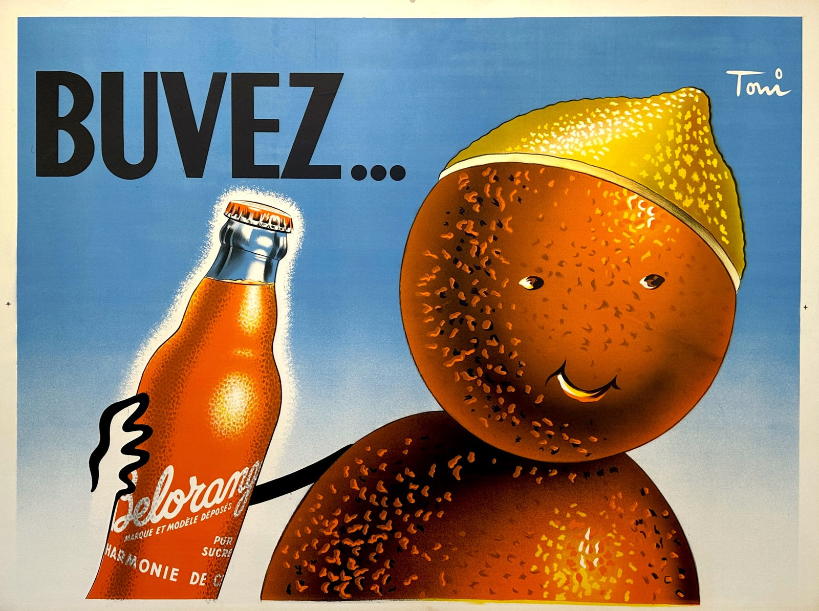 Buvez Belorange - Authentic Vintage Poster