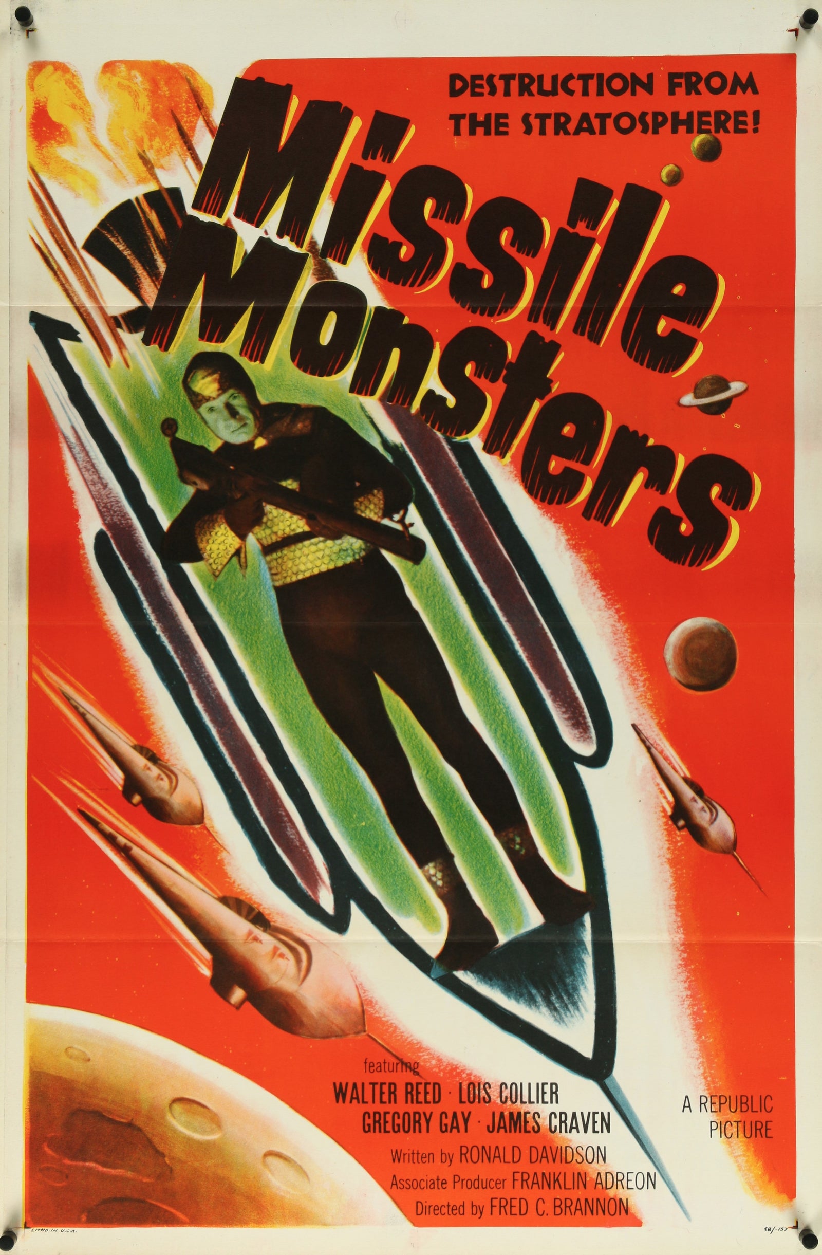 Missile Monsters - Authentic Vintage Poster