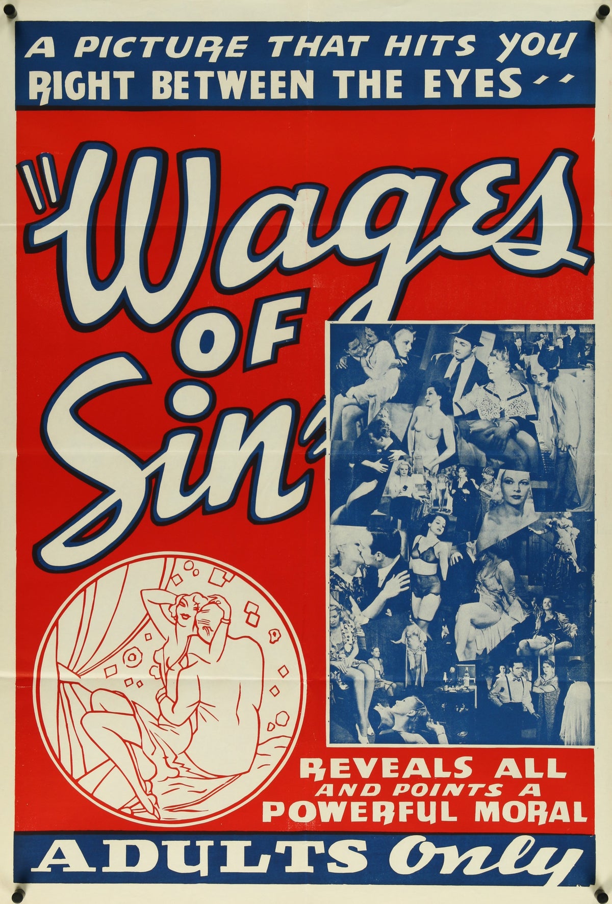 Wages of Sin - Authentic Vintage Poster
