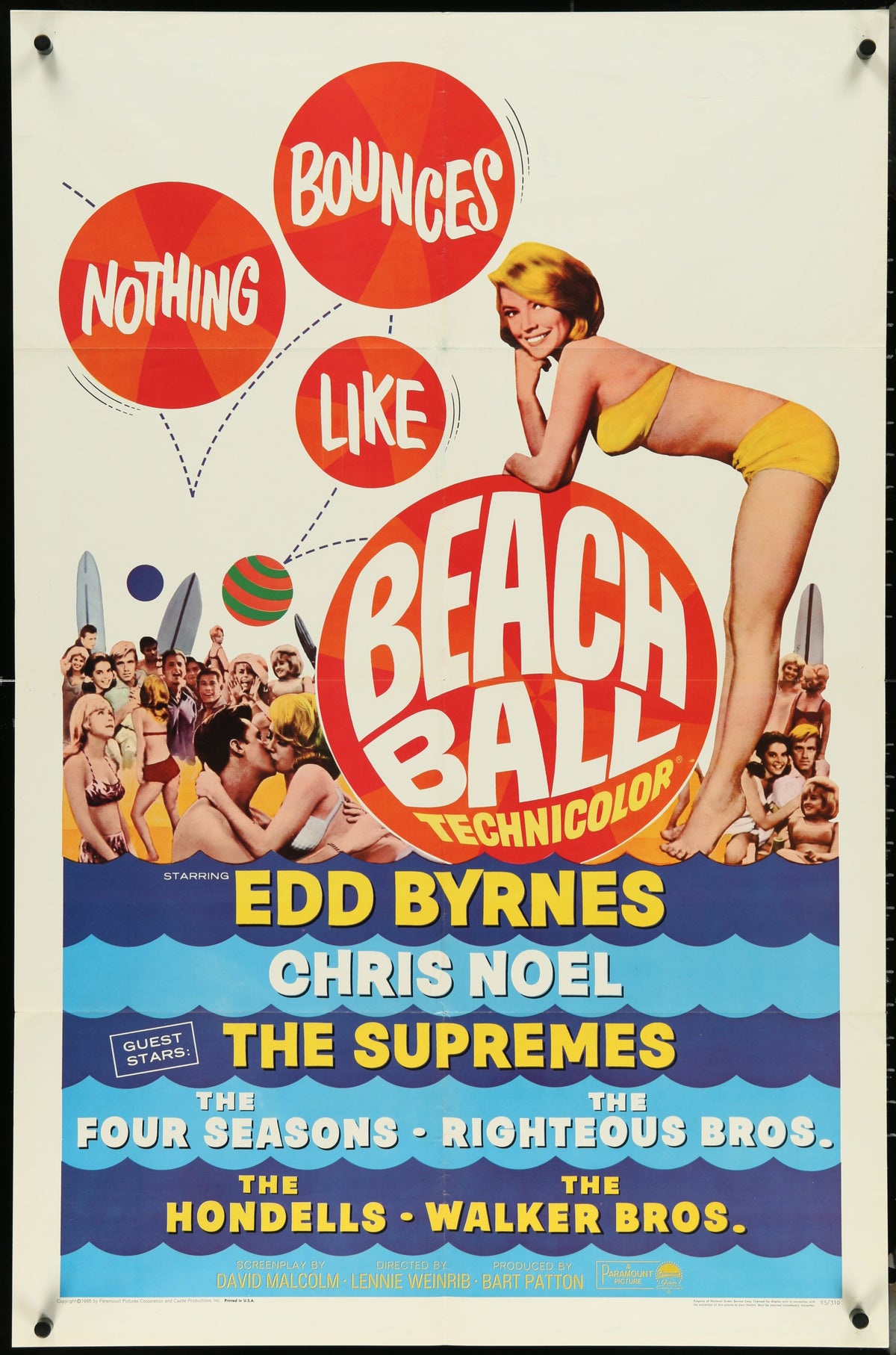 Beach Ball - Authentic Vintage Poster