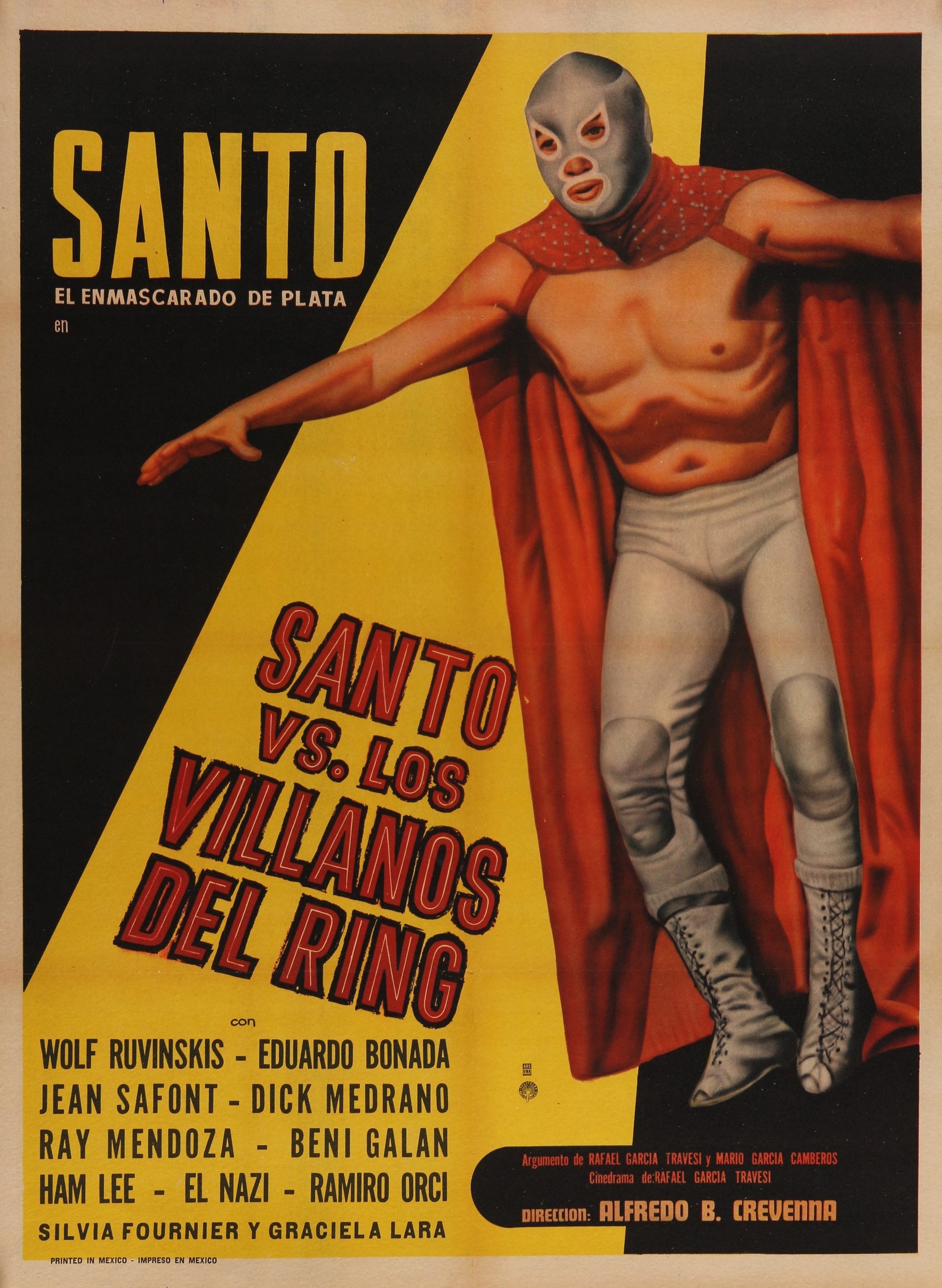 Santo vs Villano - Authentic Vintage Poster