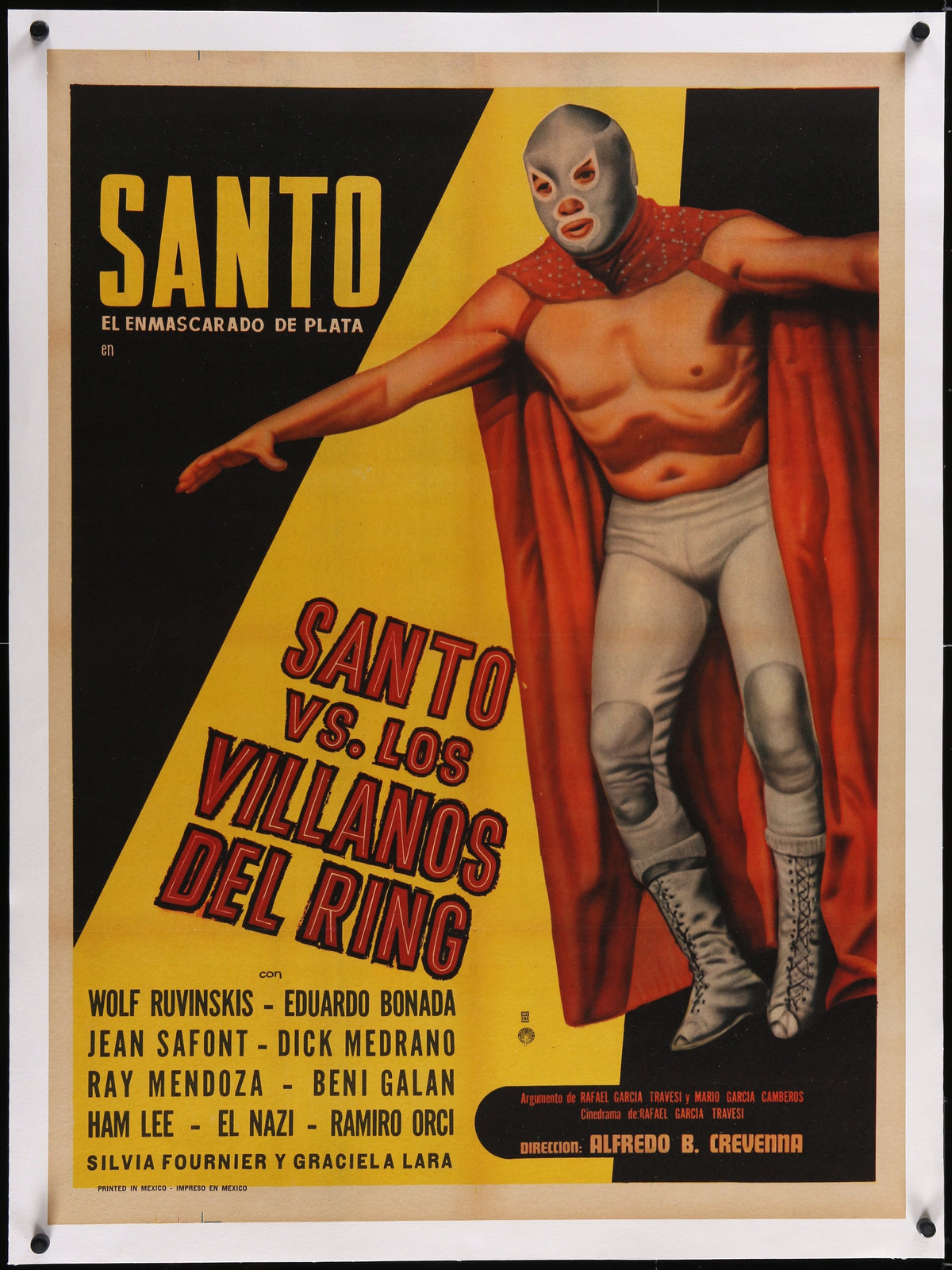 Santo vs Villano - Authentic Vintage Poster
