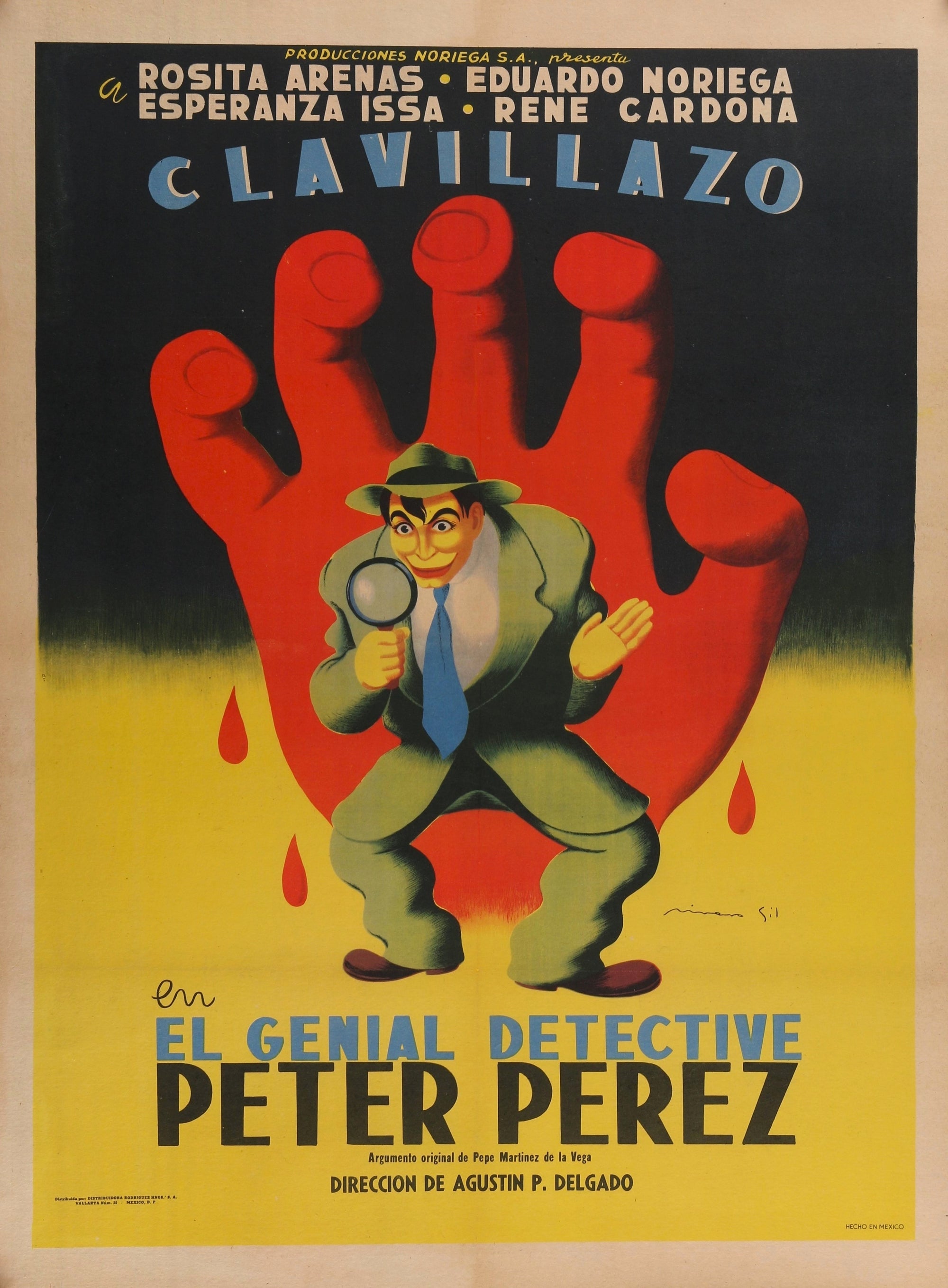 The Great Detective Perez- Clavillazo - Authentic Vintage Poster