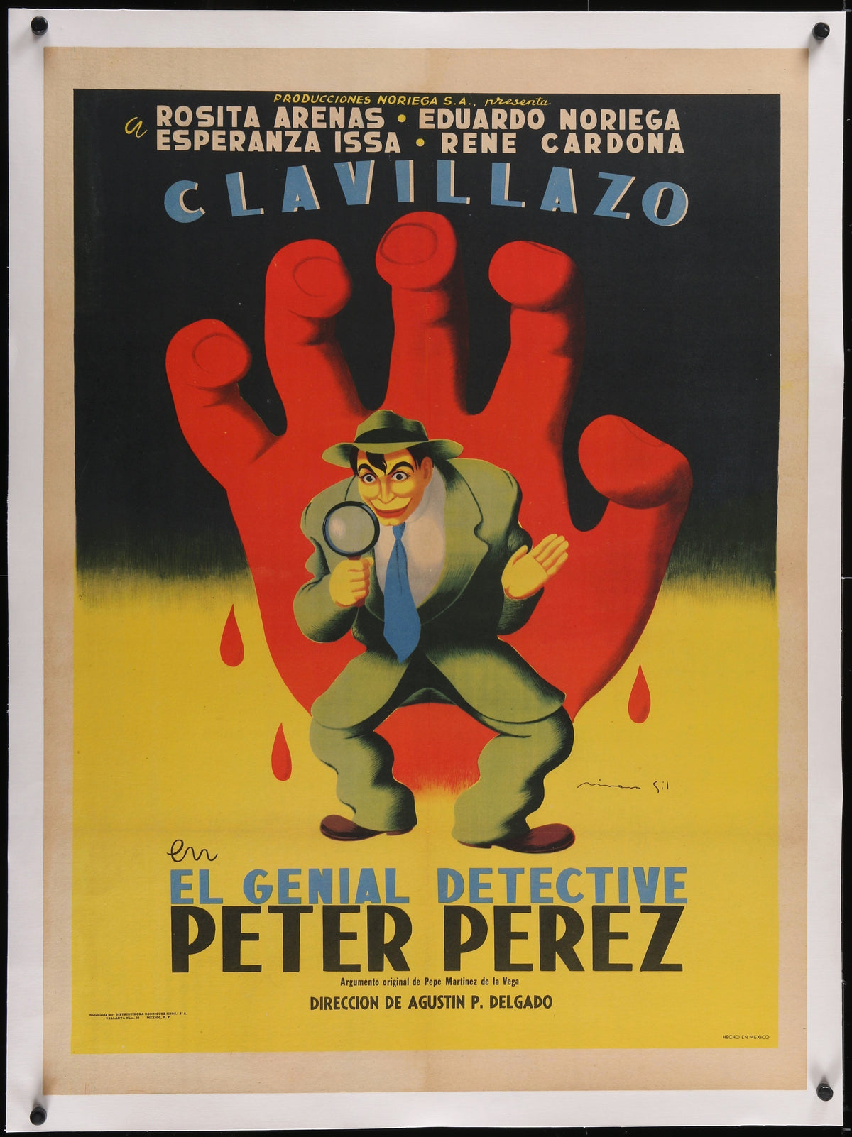 The Great Detective Perez- Clavillazo - Authentic Vintage Poster