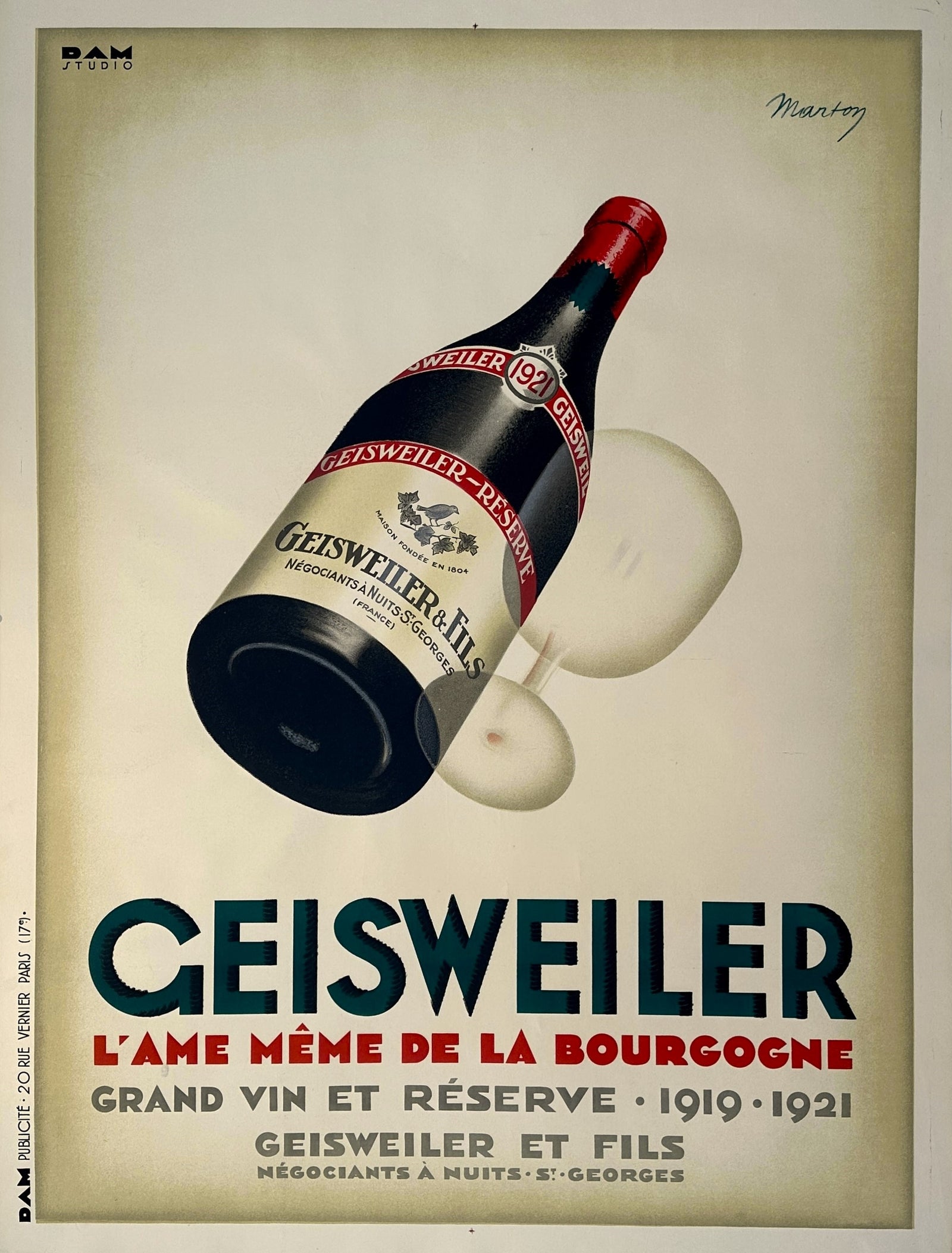 Geisweiler - Authentic Vintage Poster