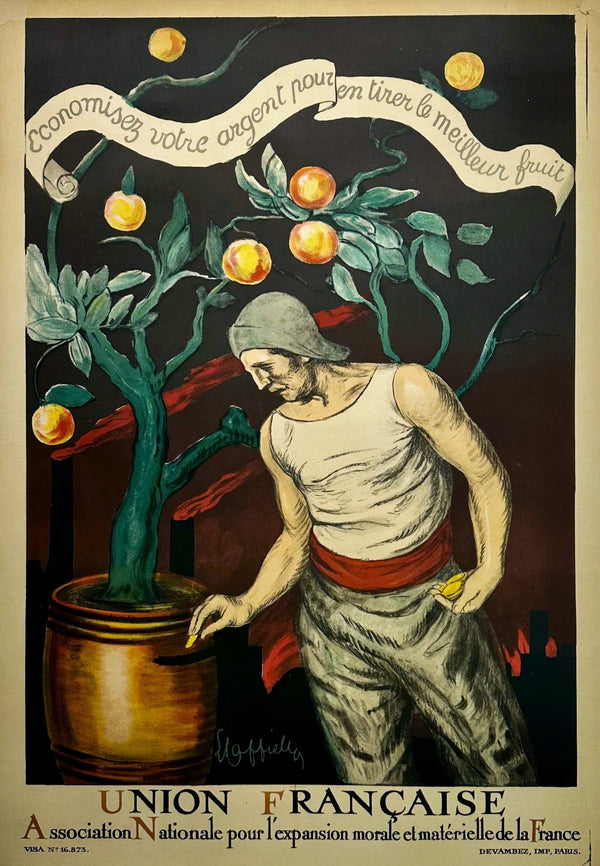 Union Française by Leonetto Cappiello - Authentic Vintage Poster