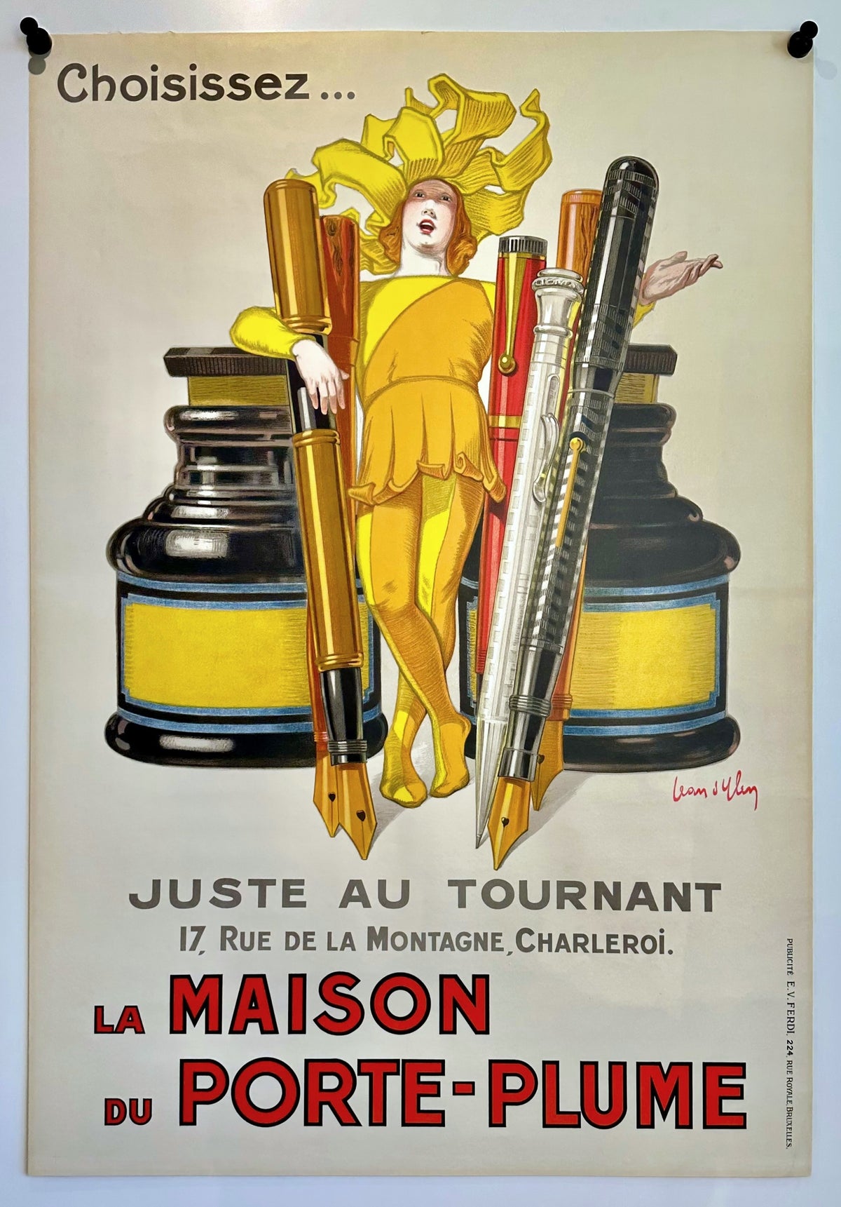 La Maison du Porte-Plume - Authentic Vintage Poster