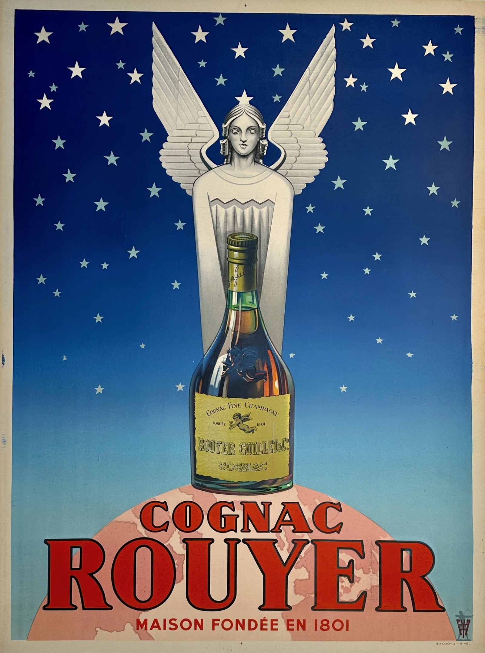 Cognac Rouyer - Authentic Vintage Poster