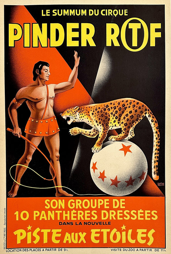 Pinder RTF Circus - Authentic Vintage Poster