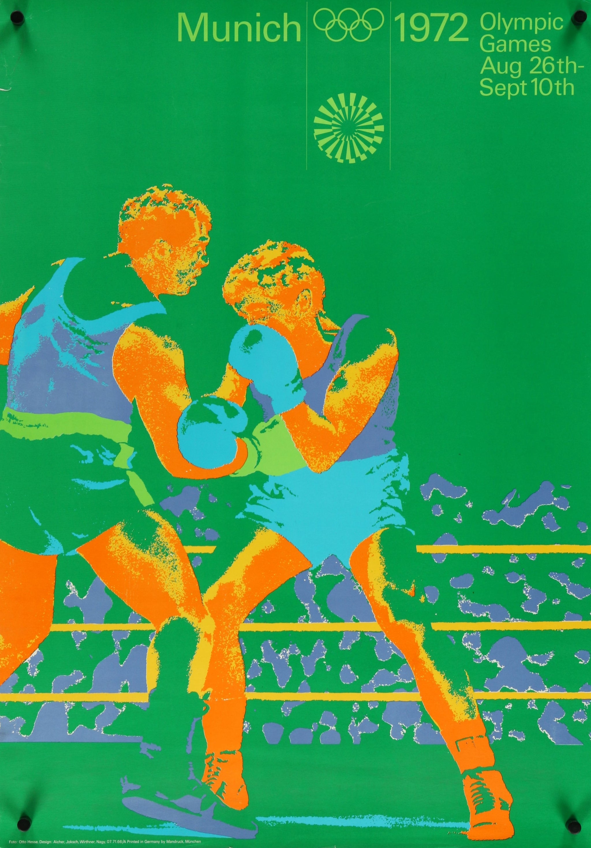 Munich Olympics, Original Vintage Poster - Authentic Vintage Posters