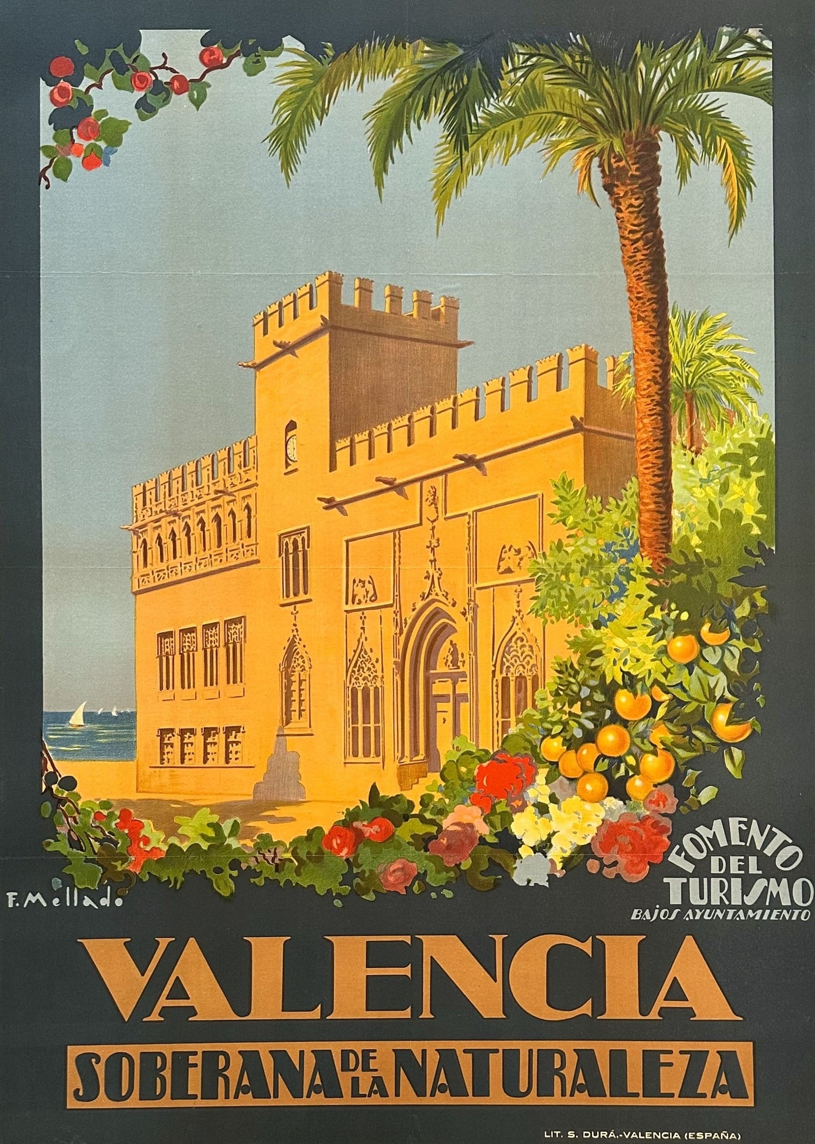 Valencia Naturaleza - Authentic Vintage Poster