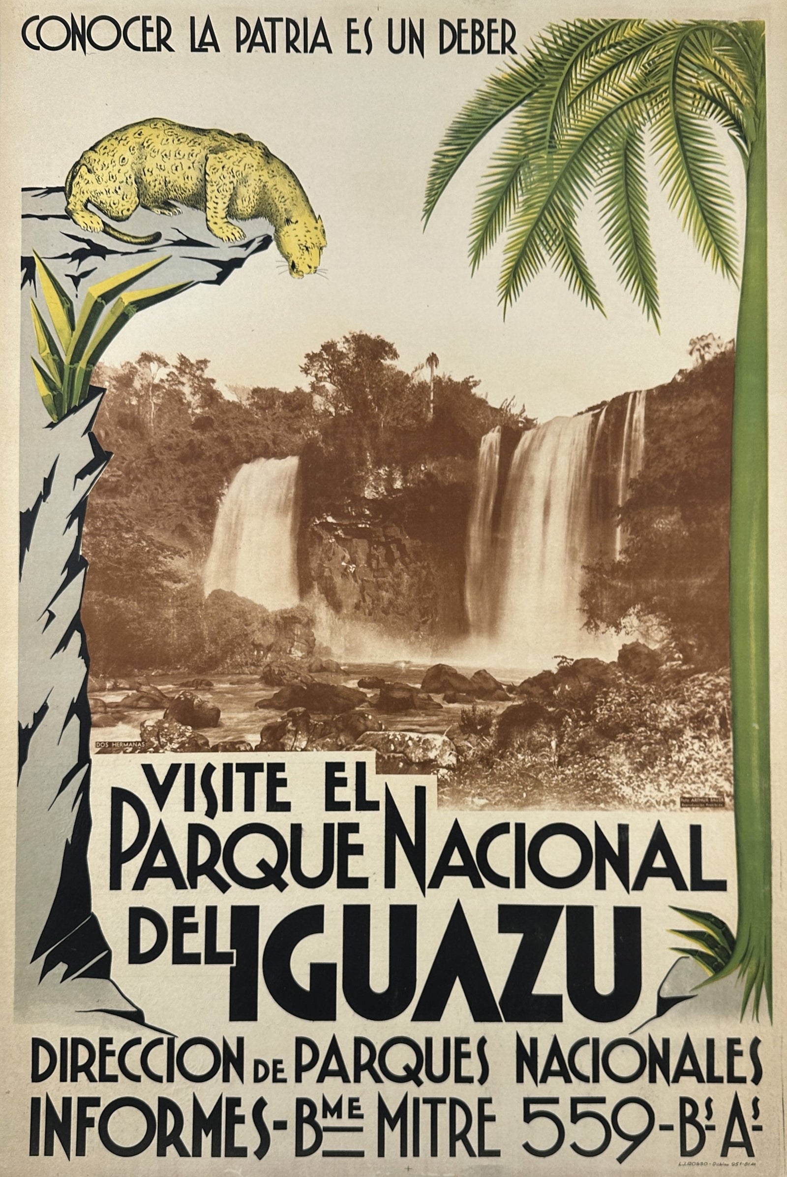 Parque National Iguazu - Authentic Vintage Poster