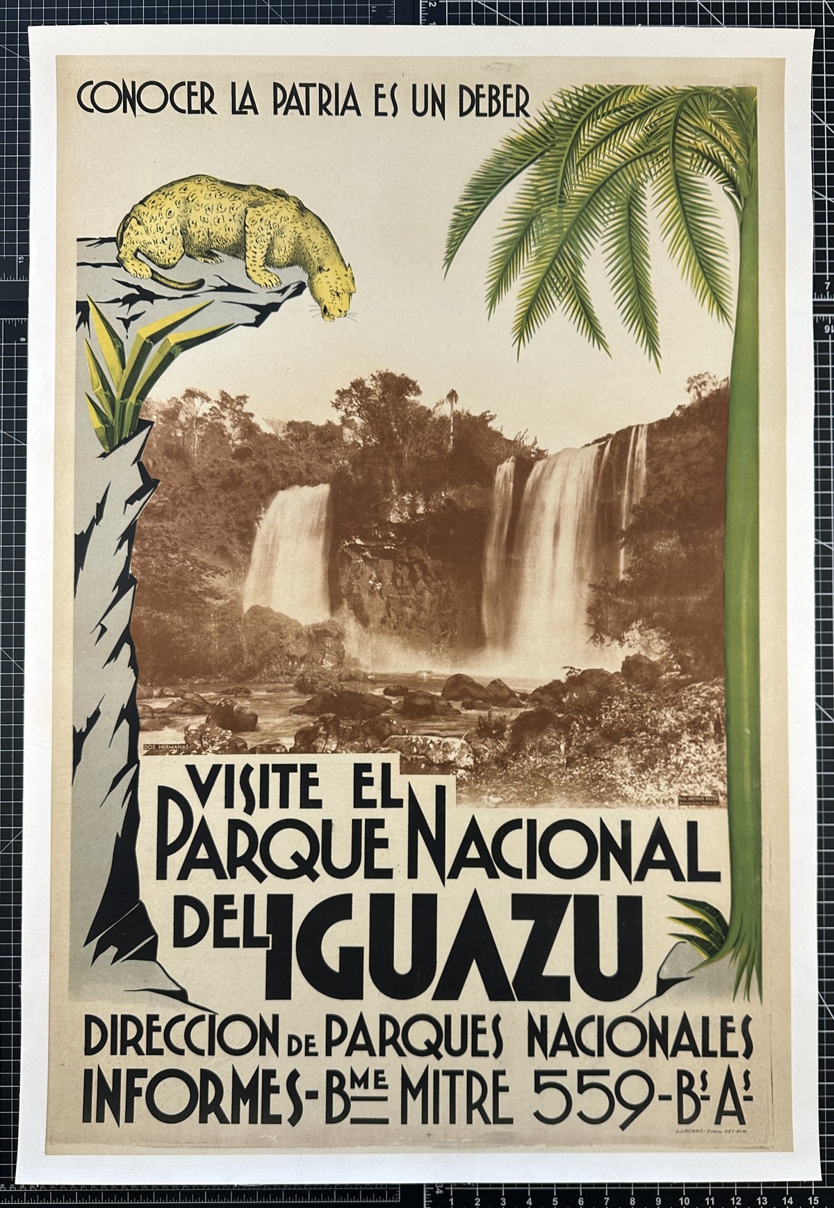 Parque National Iguazu - Authentic Vintage Poster