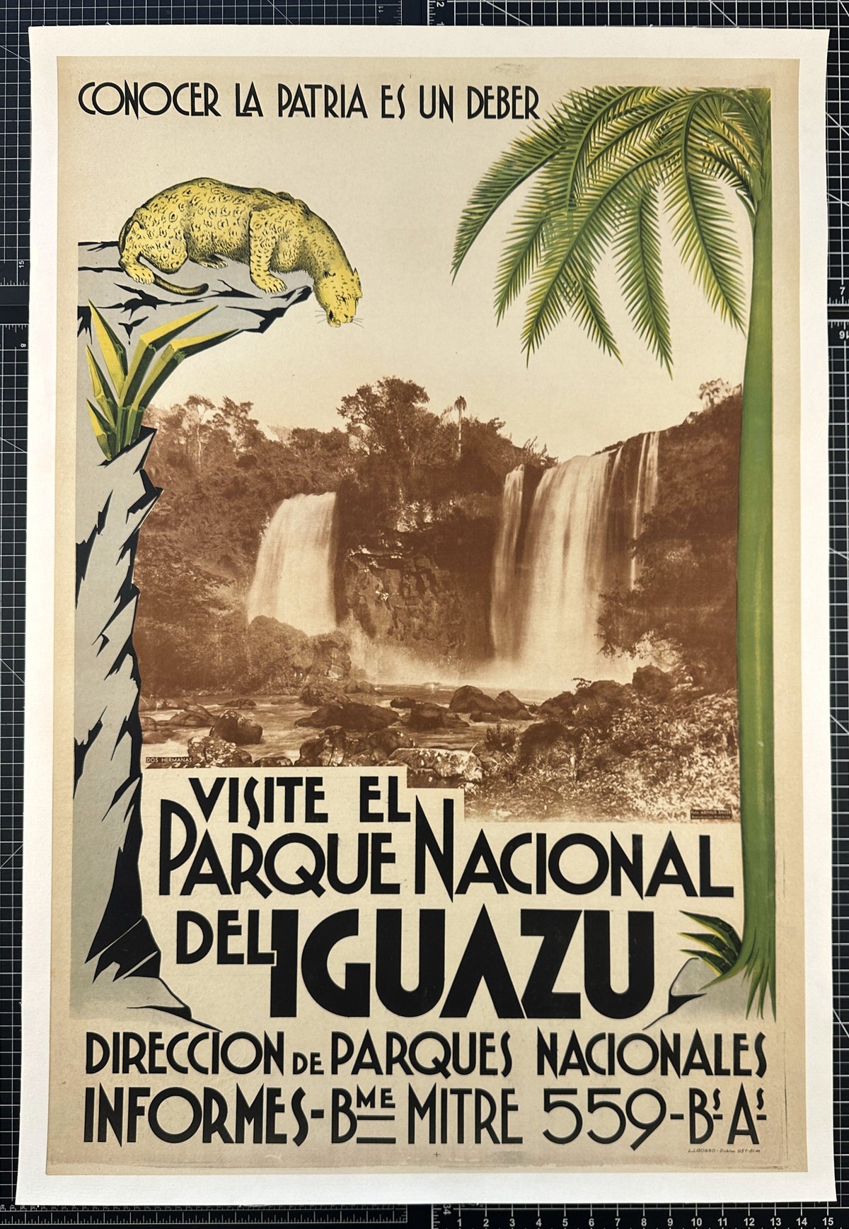 Iguazu Falls - Authentic Vintage Poster