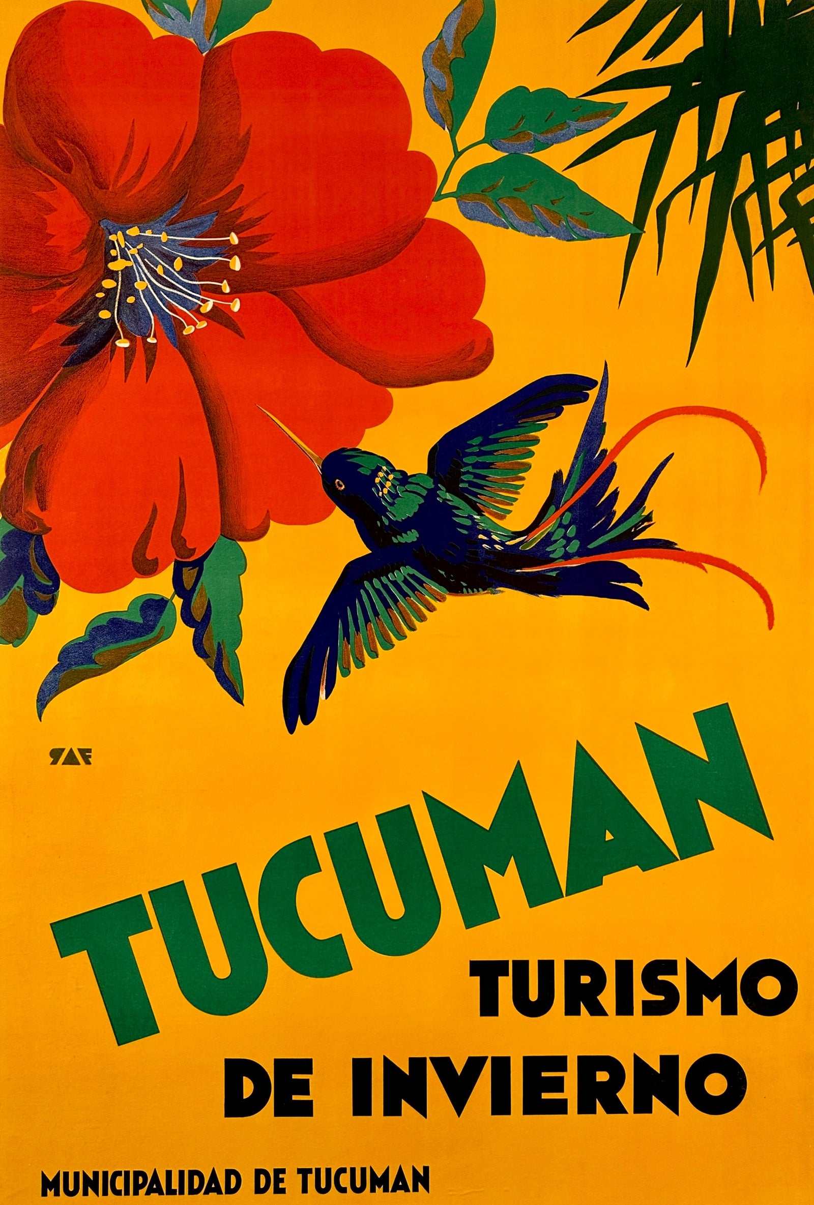 Tucuman Turismo, Argentina - Authentic Vintage Poster