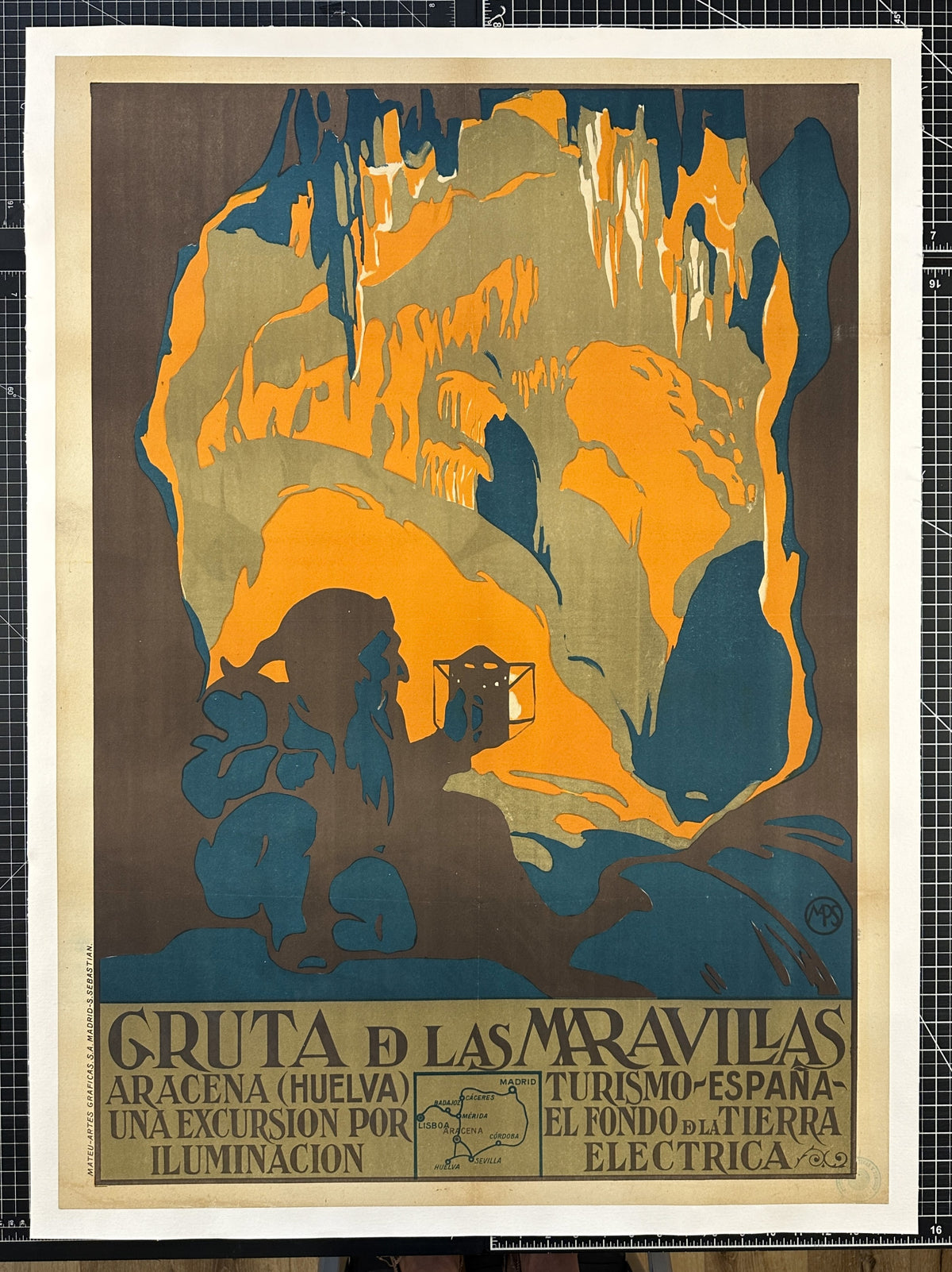 Gruta de las Maravillas, Spain - Authentic Vintage Poster