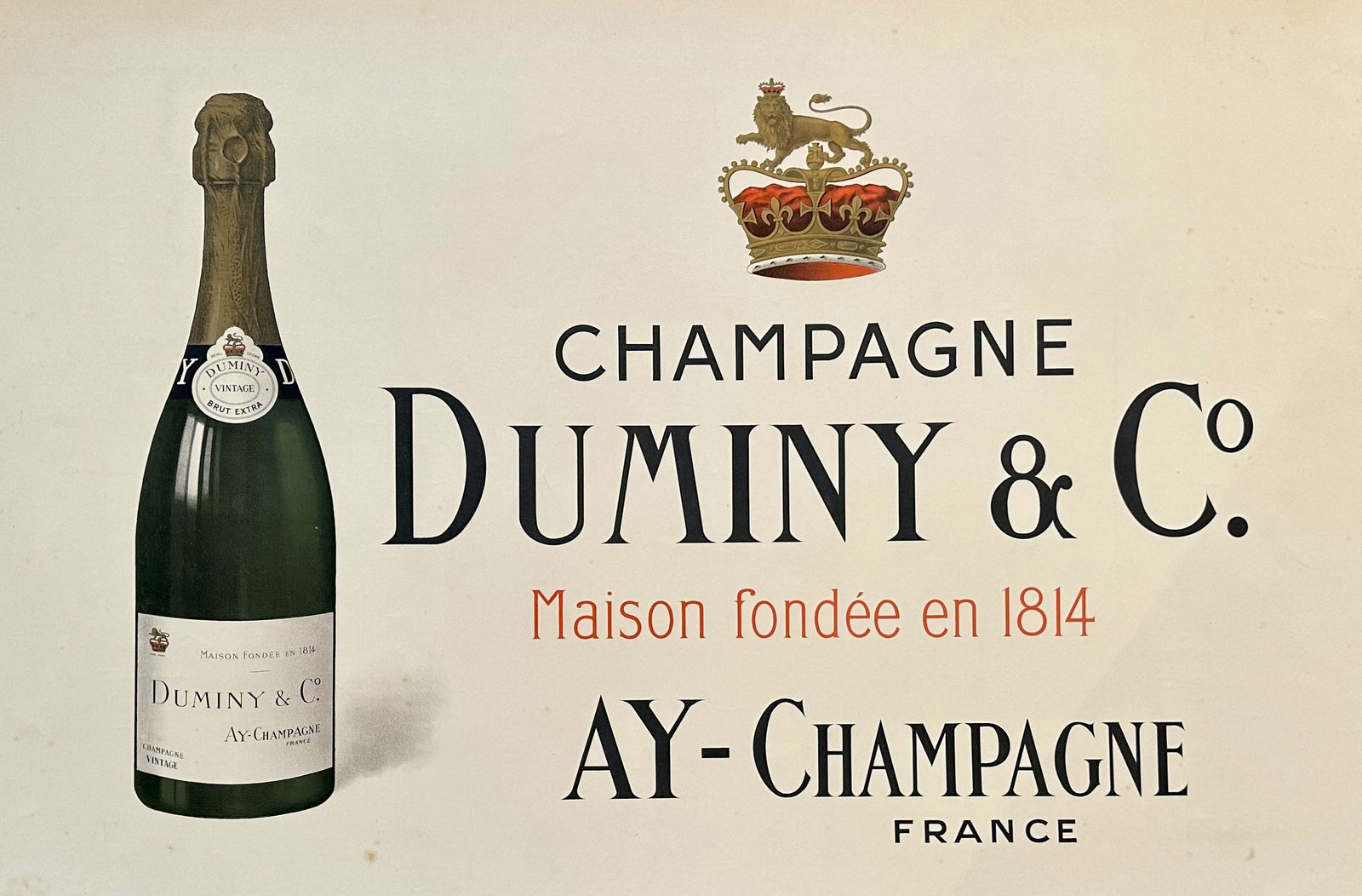 Champagne, Duminy & Co. - Authentic Vintage Poster