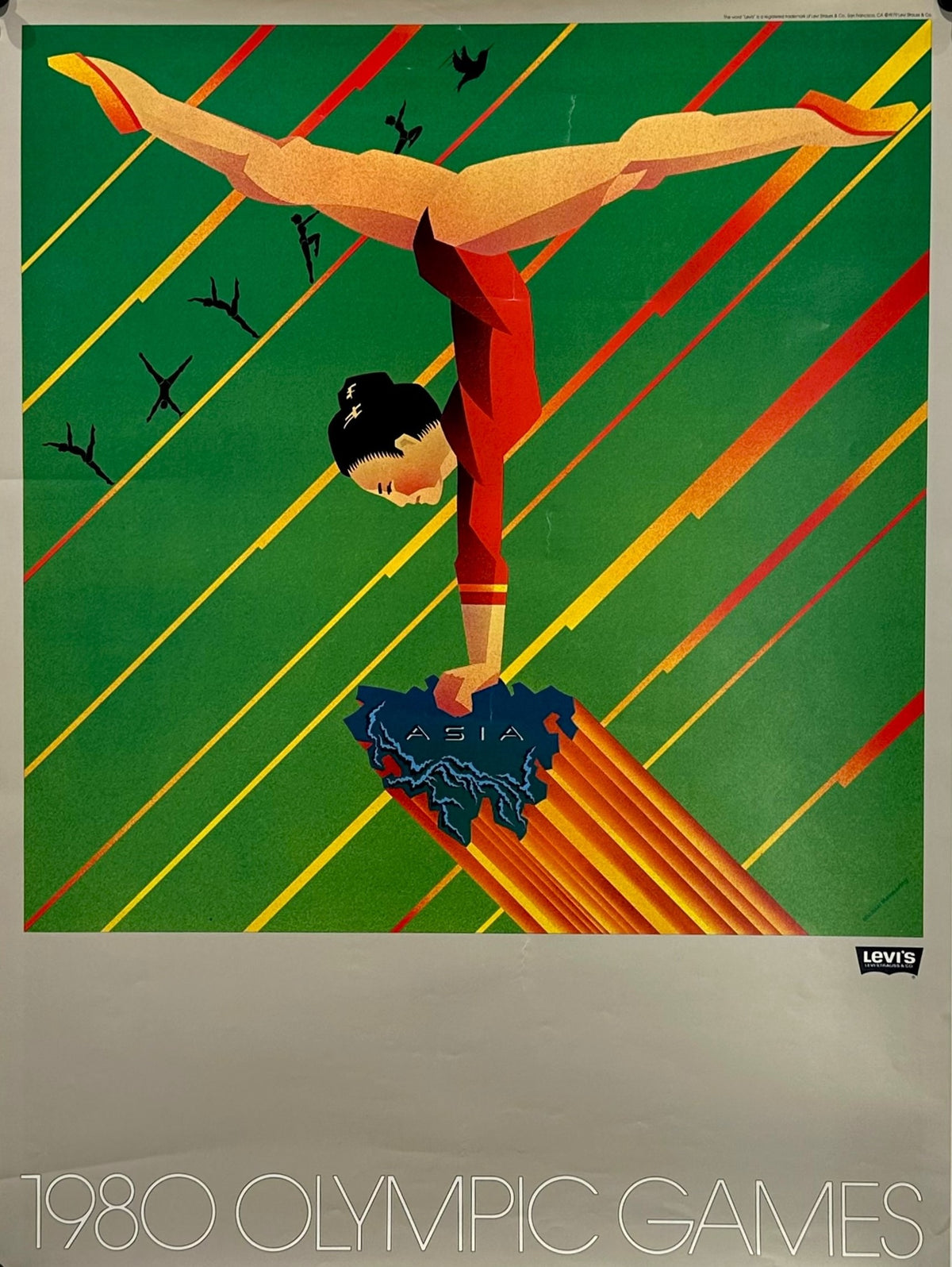 Summer Olympics, Moscow- Gymnastics - Authentic Vintage Poster