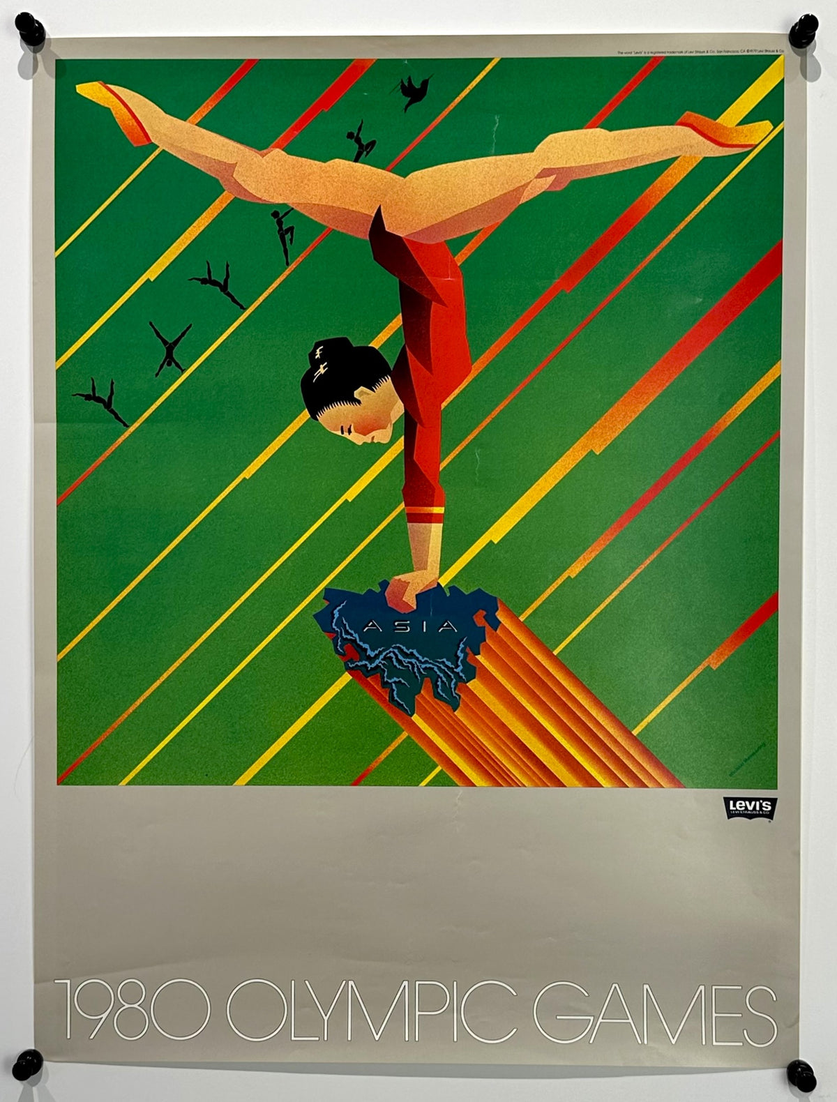 Summer Olympics, Moscow- Gymnastics - Authentic Vintage Poster